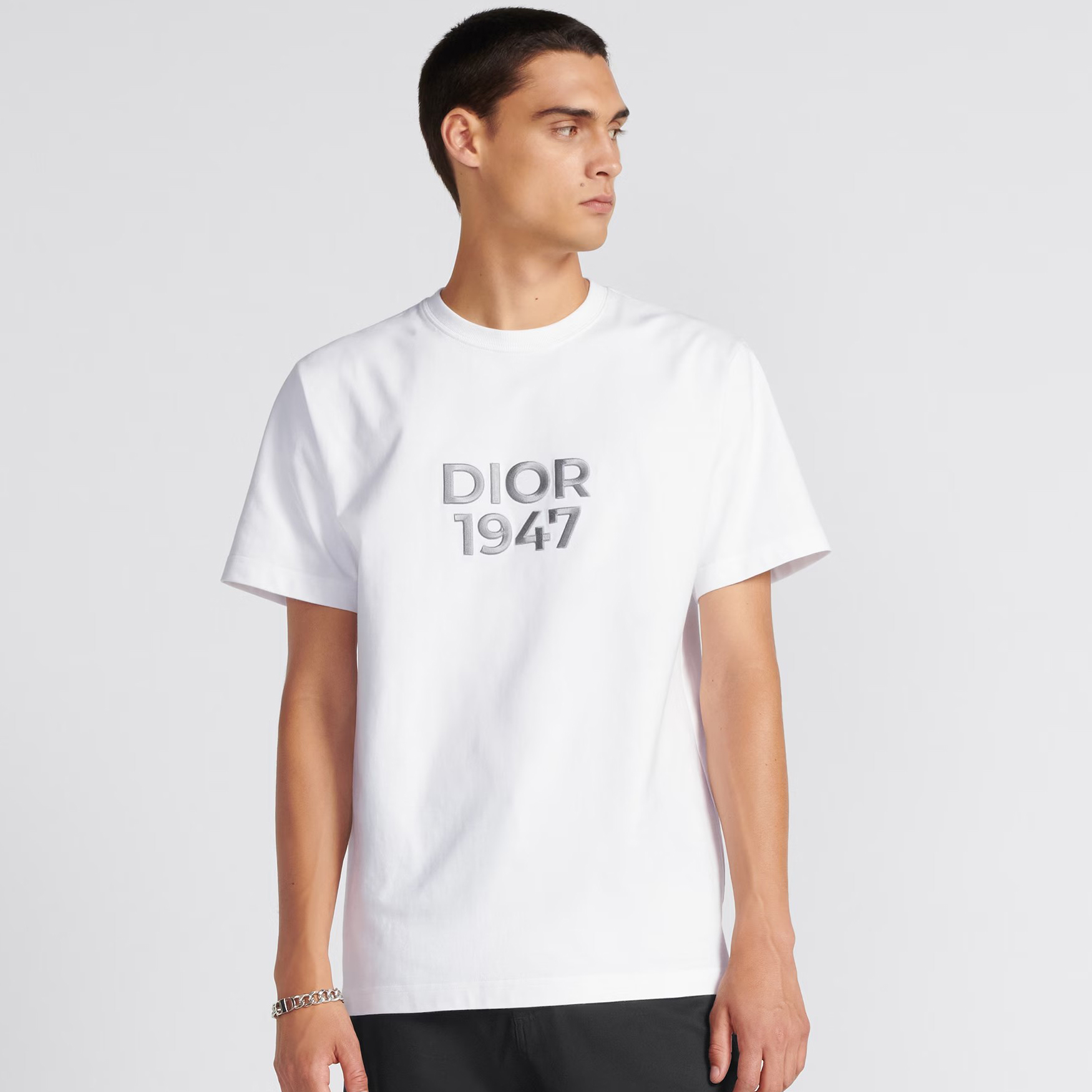 NIGO Dior Men's Summer Embroidered Logo Solid Color Round Neck Cotton Short Sleeve T-Shirt #nigo97978