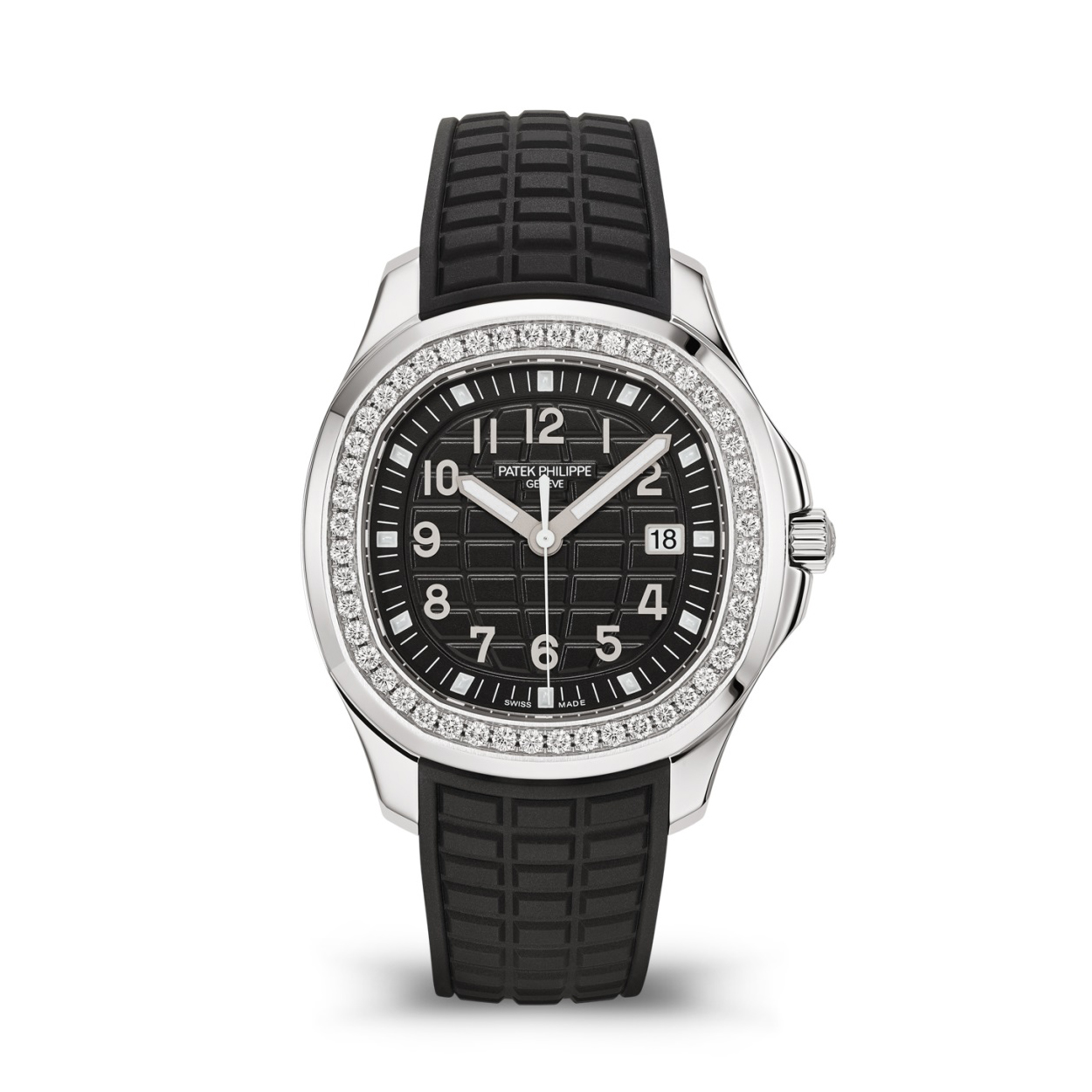 NIGO Patek Philippe Aquanaut Women's Quartz Movement Date Black Dial Stainless Steel Case Watch #nigo97992