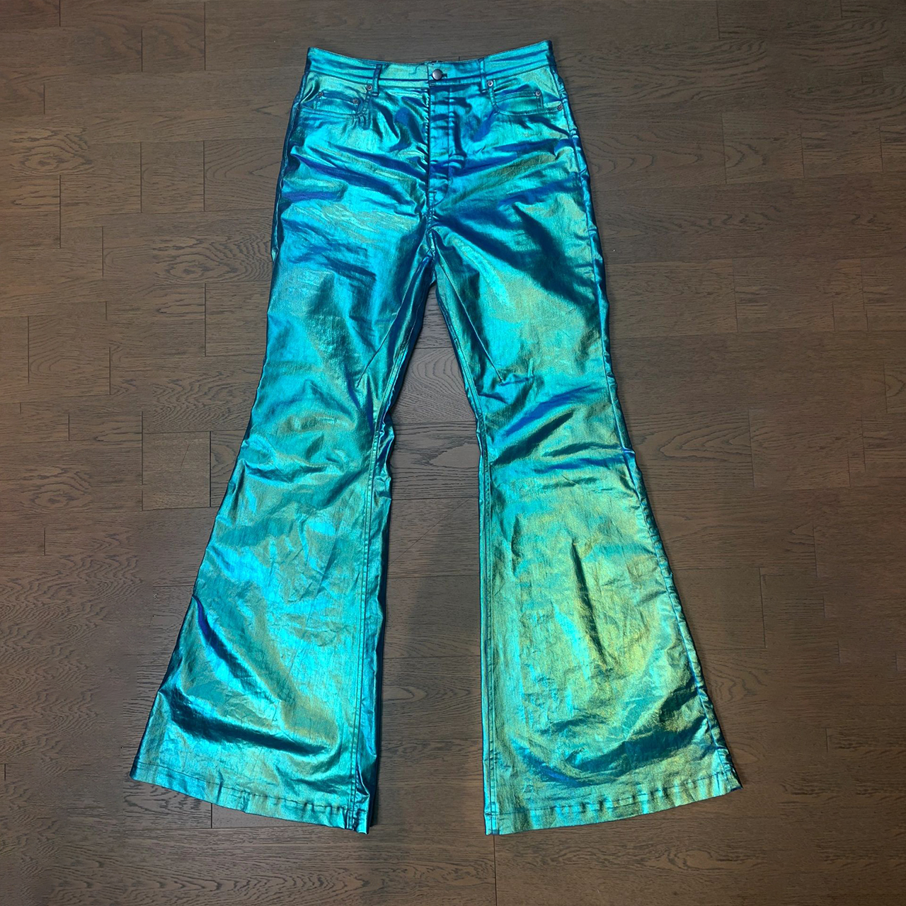 NIGO Rick Owens Men's And Women's Four Seasons Fashion High Street Laser Drag Pants Do Old Retro Trend Pants Ngvp #nigo7683