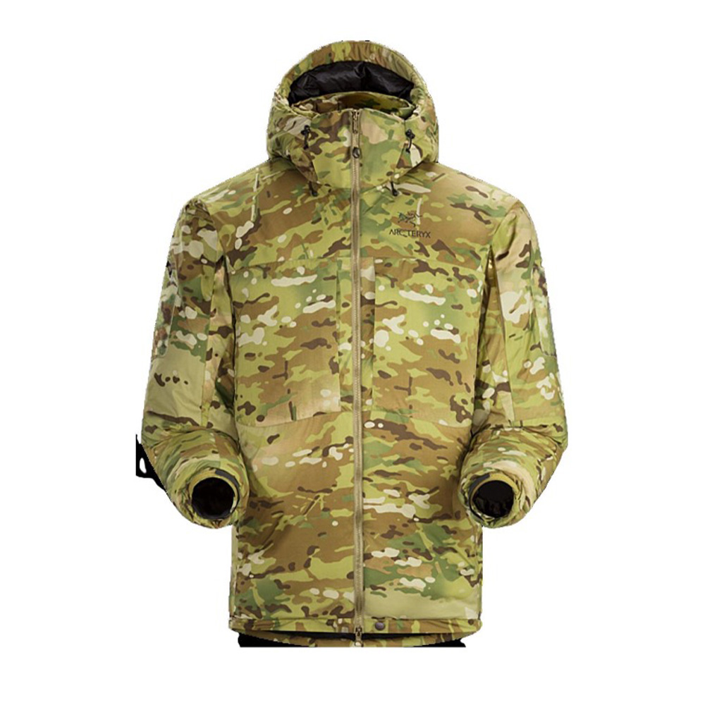 NIGO Arcteryx Men's Winter Camouflage Fit Zipper Windproof Hooded Solid Color Long Sleeve Coat Puffer Down Jacket Ngvp #nigo7693