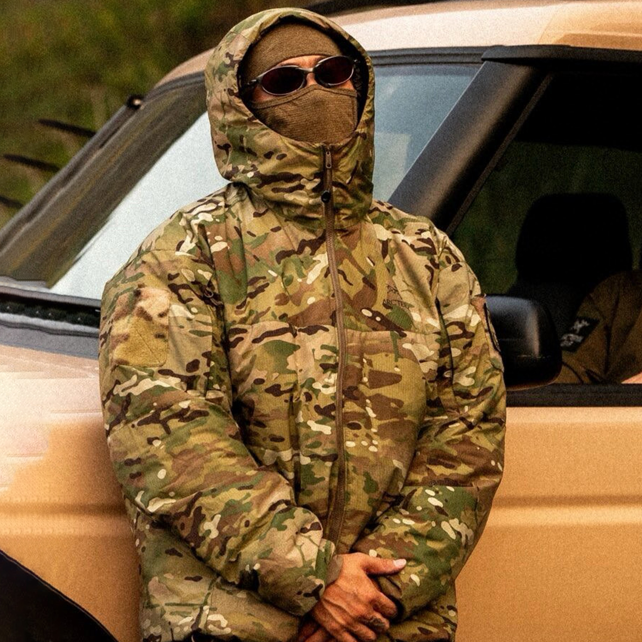 NIGO Arcteryx Men's Winter Camouflage Fit Zipper Windproof Hooded Solid Color Long Sleeve Coat Puffer Down Jacket Ngvp #nigo7693