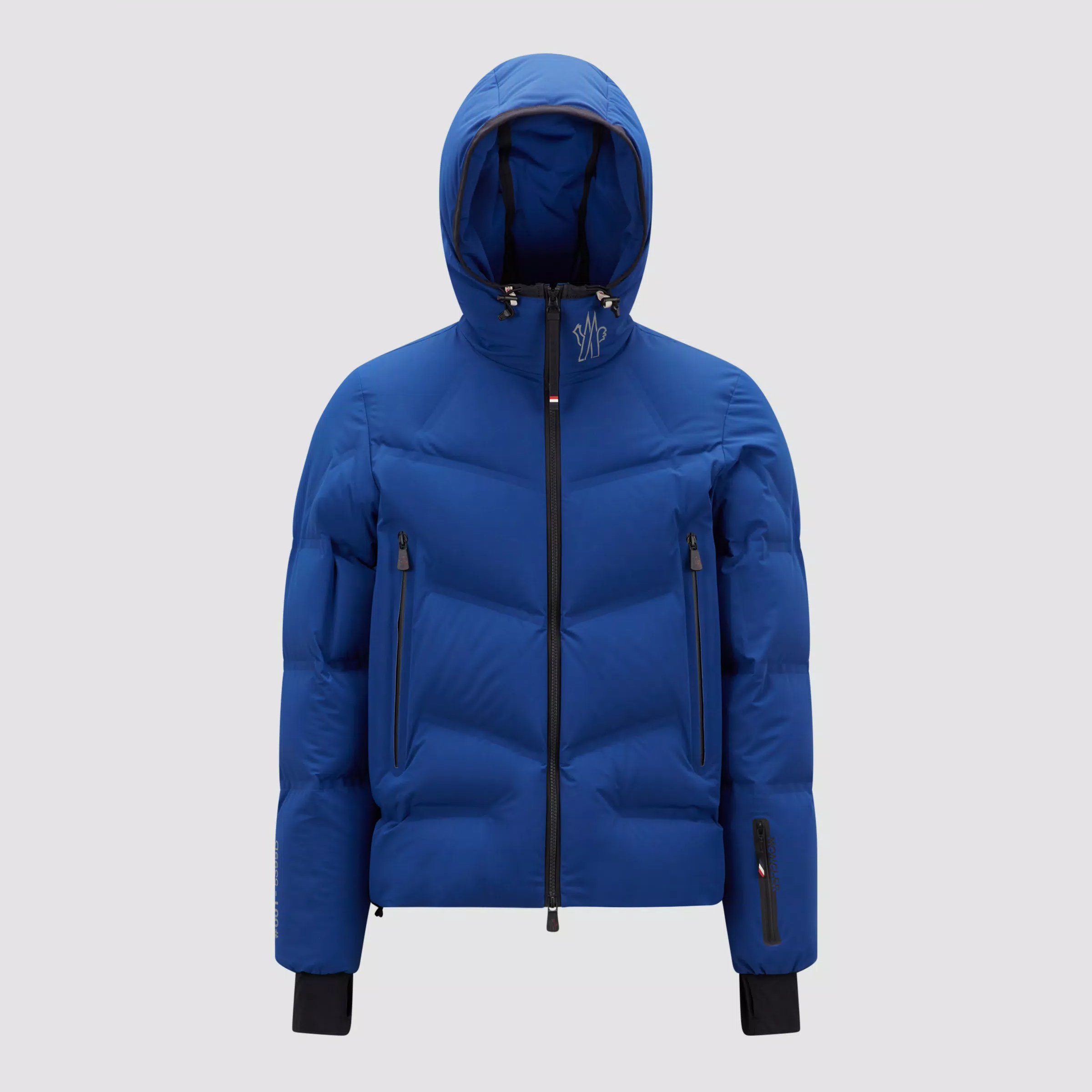 NIGO Moncler Men's Winter Solid Color Logo Printed Hooded Zipper Long Sleeve Arcesaz Short Puffer Down Jacket #nigo98135