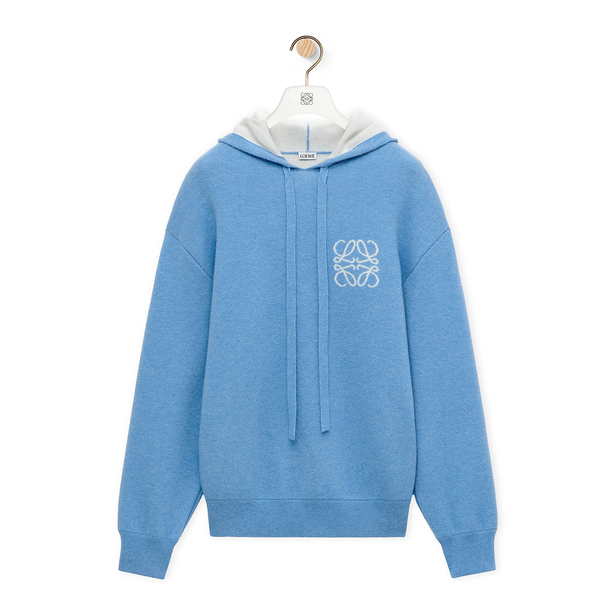 NIGO Loewe Men's And Women's Spring and Autumn Solid Color Cashmere Long Sleeve Hooded Sweatshirt Pullover #nigo98148