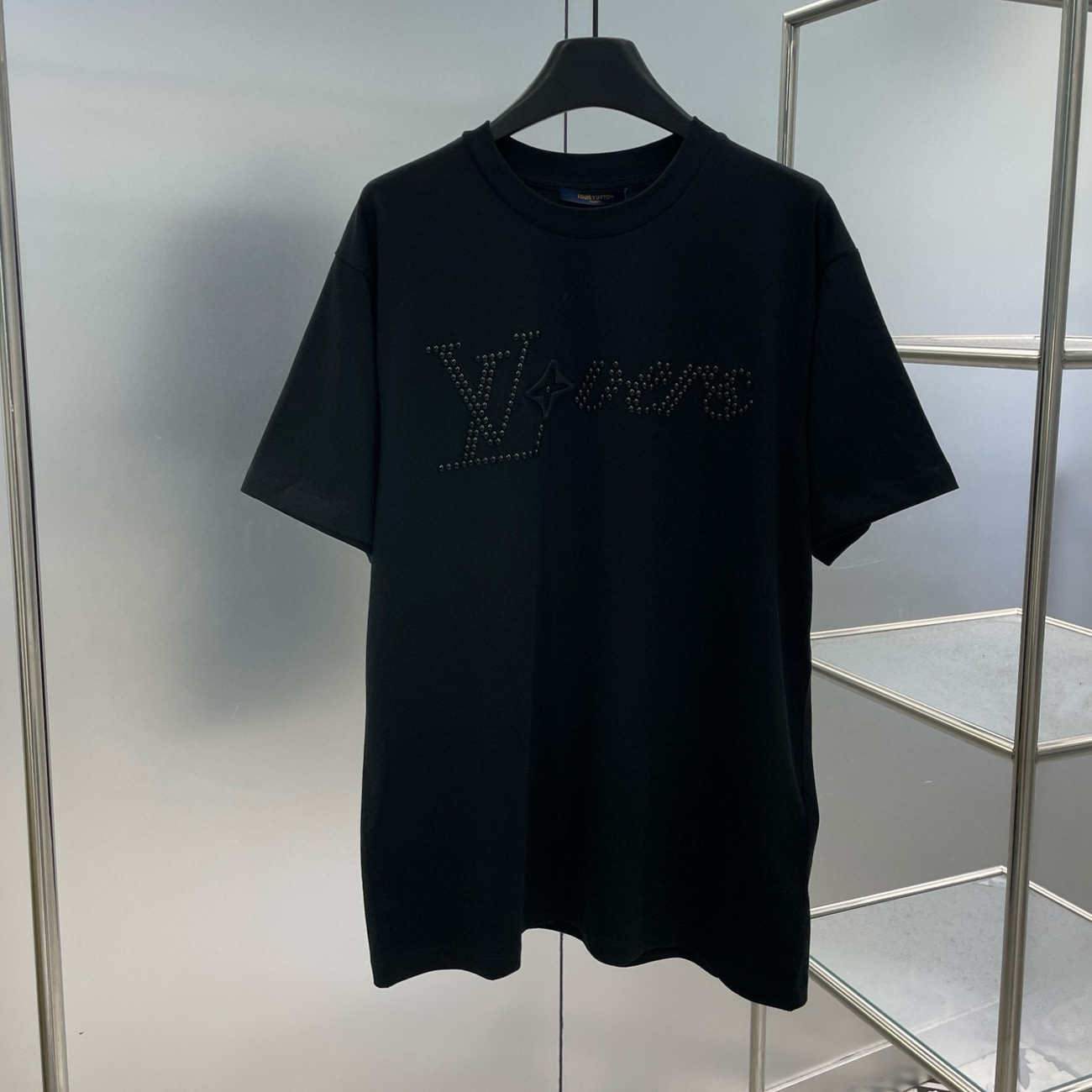 NIGO Louis Vuitton Men's Summer Cotton Hot Drill Logo Solid Color Round Neck Short Sleeve T-Shirt #nigo98147
