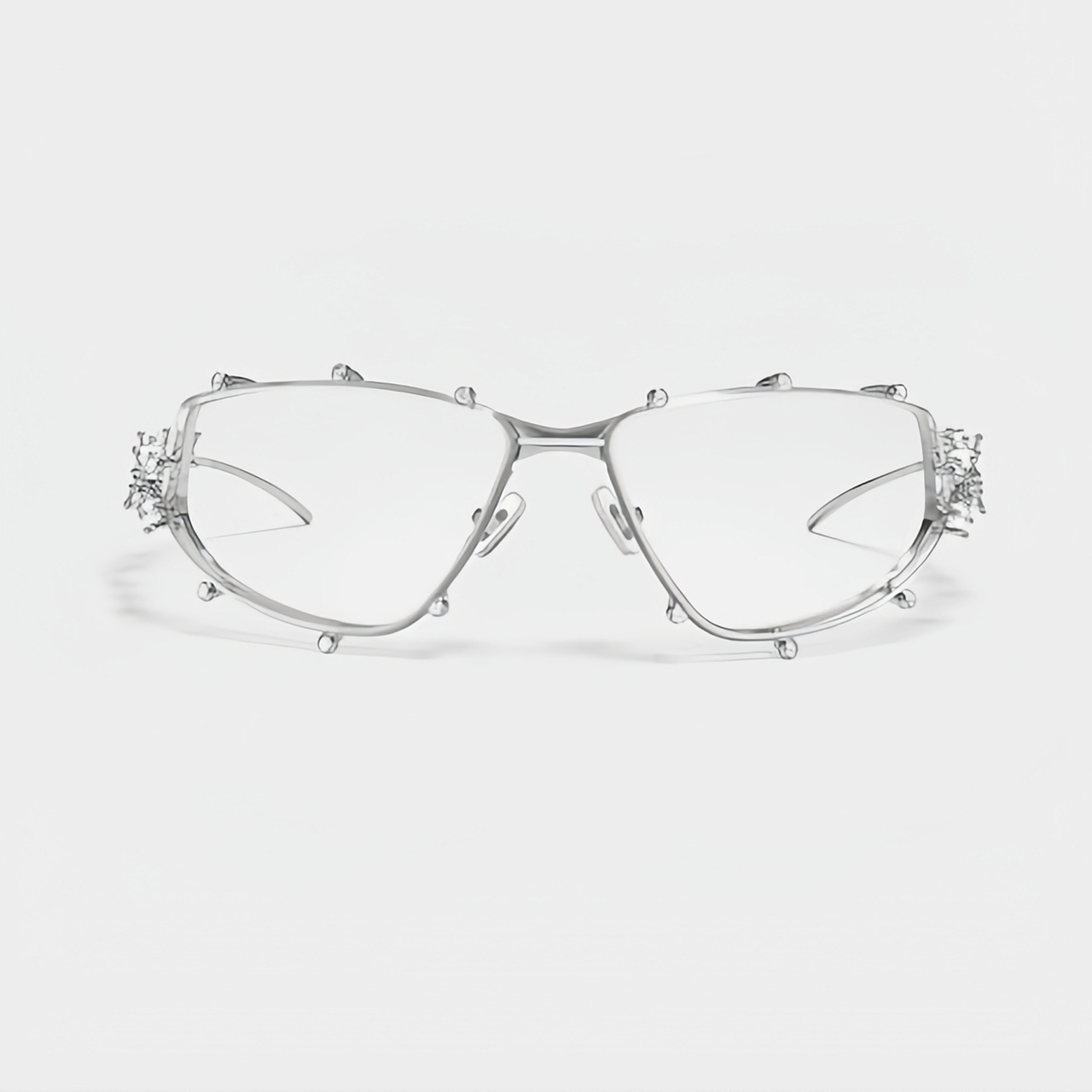 NIGO Gentle Monster Men's Women's Square Frame With Diamond Metal Glasses Fashionable Temperament Three Color Accessories Ngvp #nigo7131