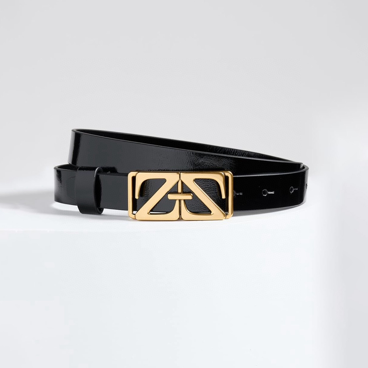 NIGO Zimmermann Women's Spring Summer Metal Leather Belt Letter Fashion Suede Black And White Classic Belt Ngvp #nigo7725