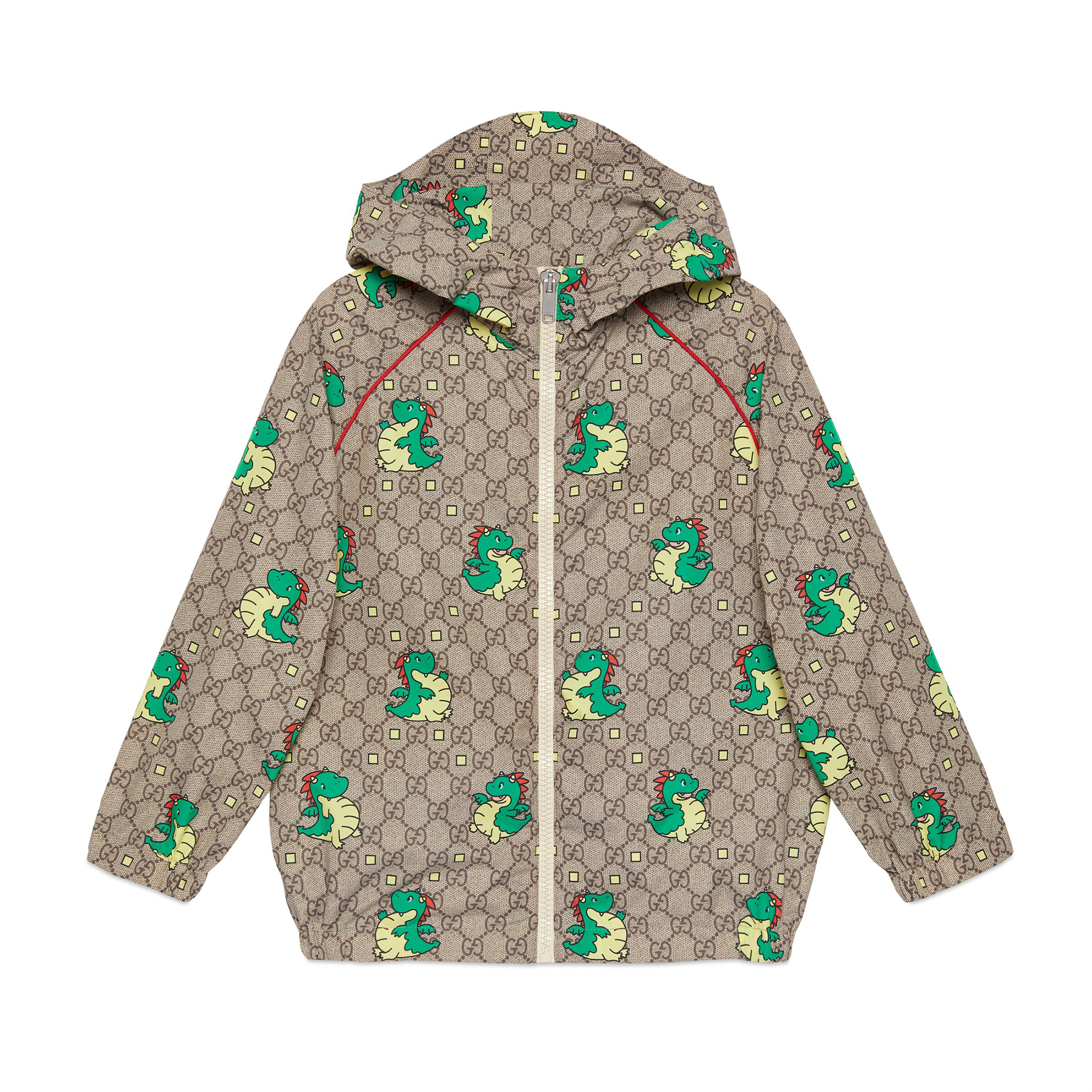 NIGO Gucci Kid's Spring And Autumn New Year Collection Letter Pattern Printed Hooded Long Sleeve Zipper Jacket #nigo31263