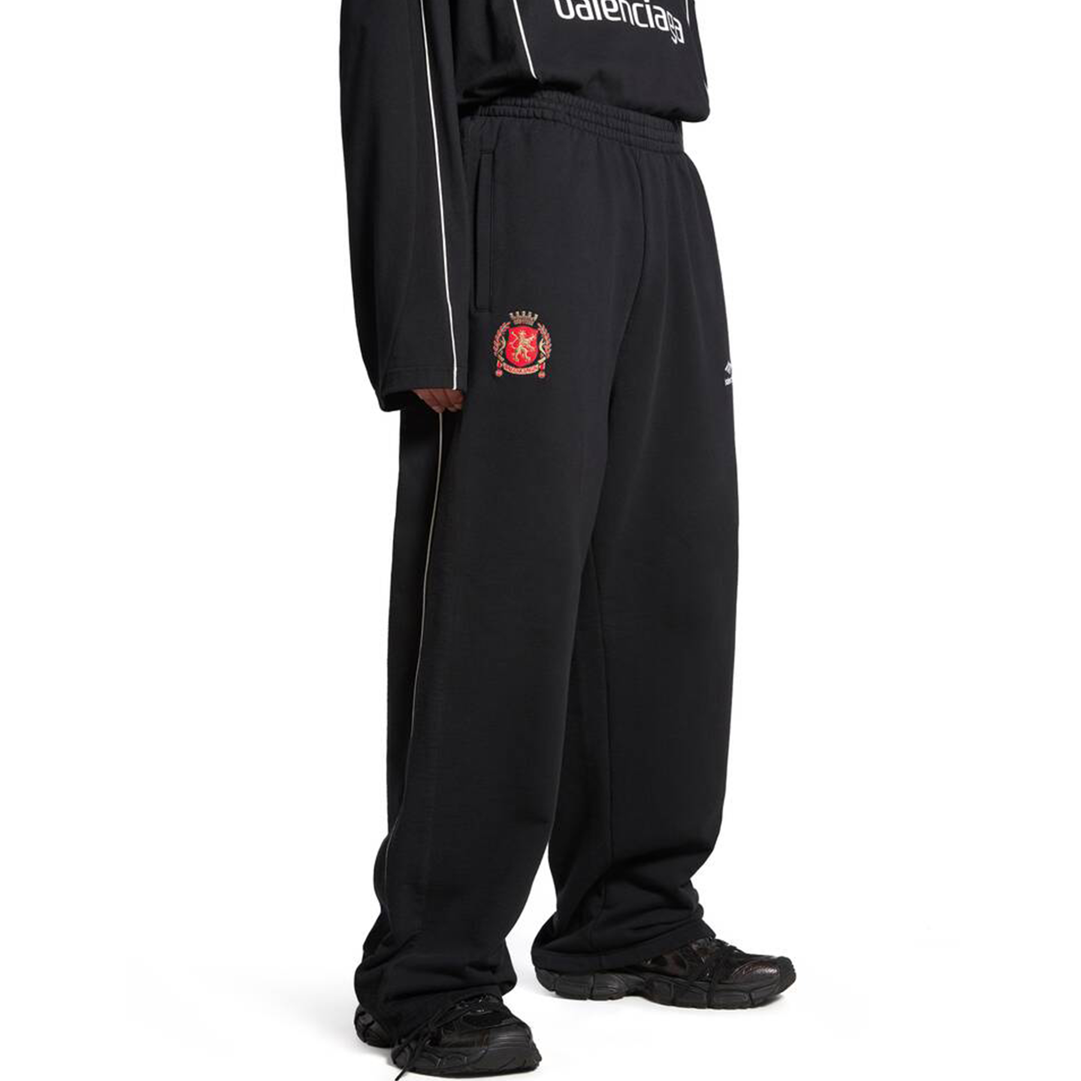 NIGO Balenciaga Men's Women's Logo Printed Elastic Casual Knit Multicolor Soccer Baggy Sweatpants #nigo98244