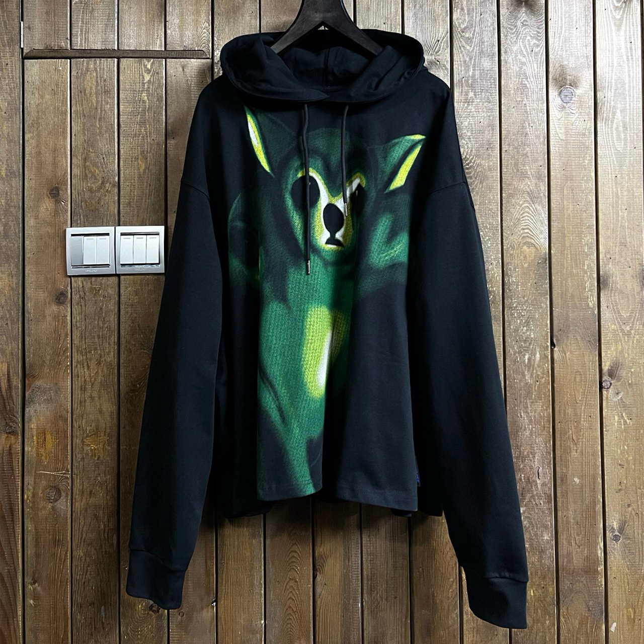 NIGO Anonymous Club Men's Women's Spring And Autumn Fashion High Street Printed Sweatshirt Hooded Trend Casual Black Hoodie Ngvp #nigo7765