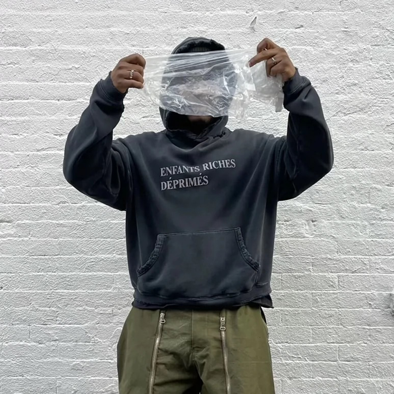 NIGO Enfants Riches Deprimes Men's Spring And Autumn Solid Color Hooded Letter Sweatshirt Casual Fashion Trend Pullover Sweatshirt Ngvp #nigo98267