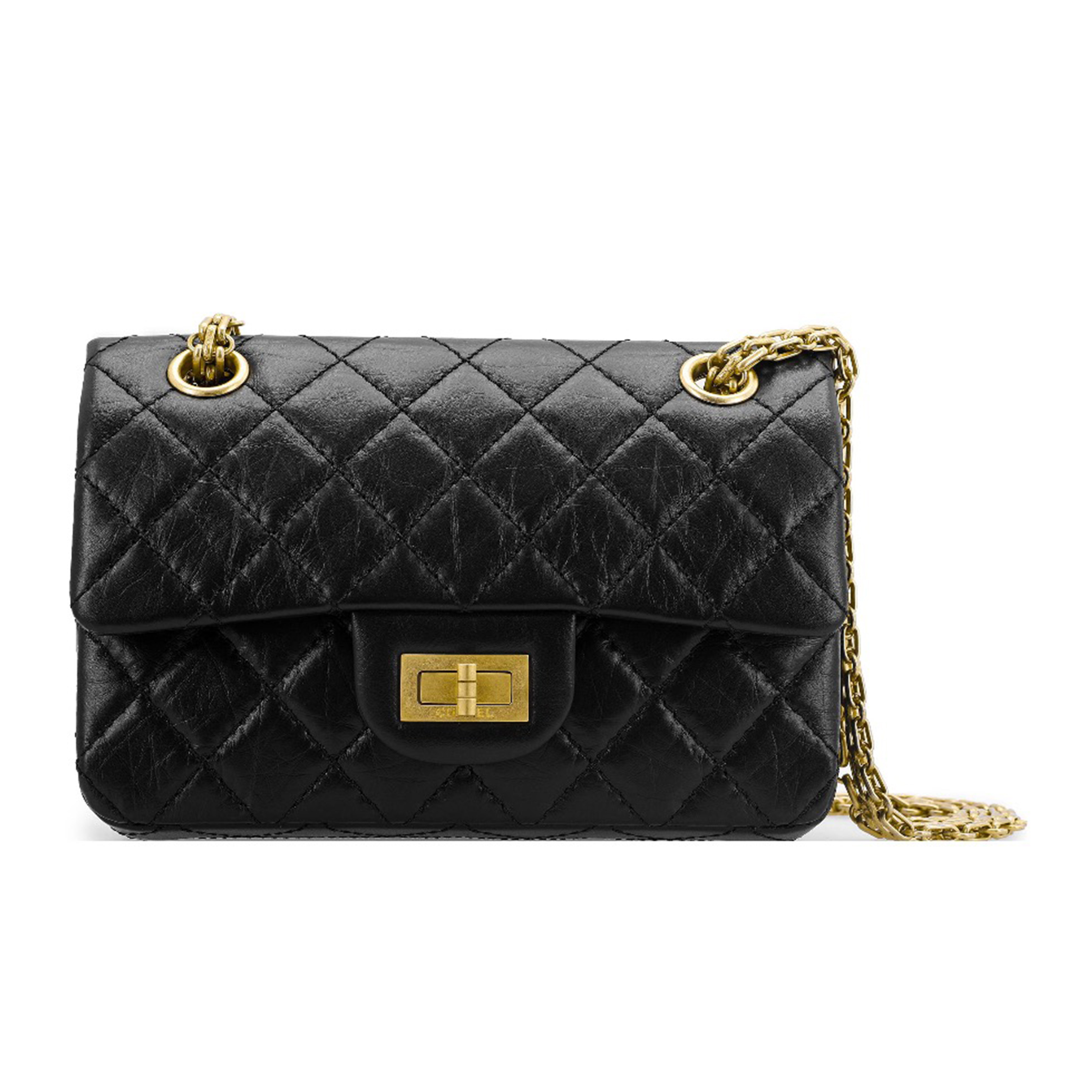 NIGO Chanel Women's Fashion Pure Color Retro Flap Chain Cowhide Mouth Cover Bag Shoulder Crossbody Bag #nigo98257