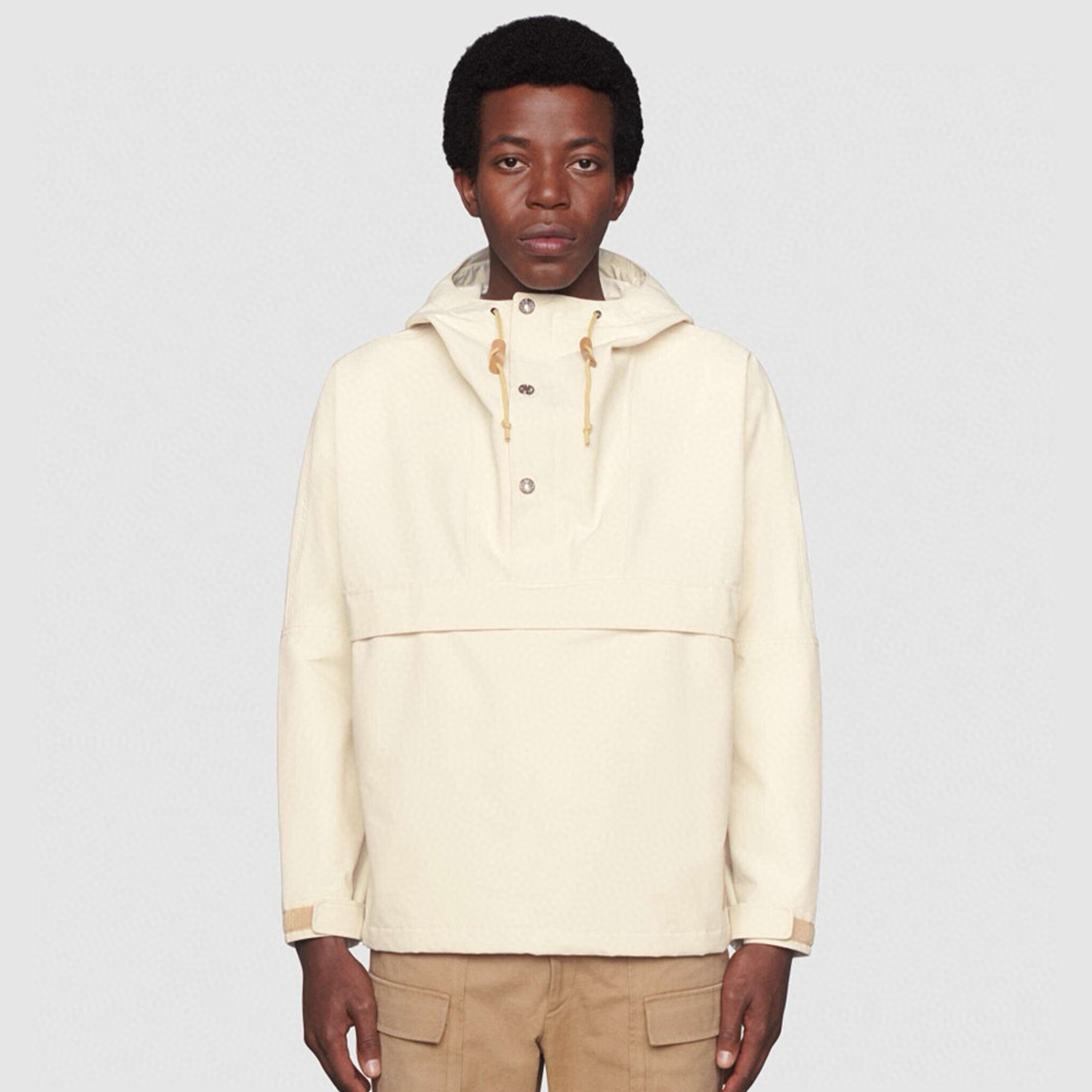 NIGO Gucci x The North Face Men's Spring & Autumn Solid Color Lightweight Nylon Long Sleeve Hooded Windproof Fitted Rush Jacket #nigo98253