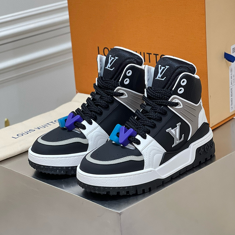 NIGO Louis Vuitton Men's Four Seasons Classic Fashion Logo Print High Top Sneakers Trainer Casual Shoes #nigo98249