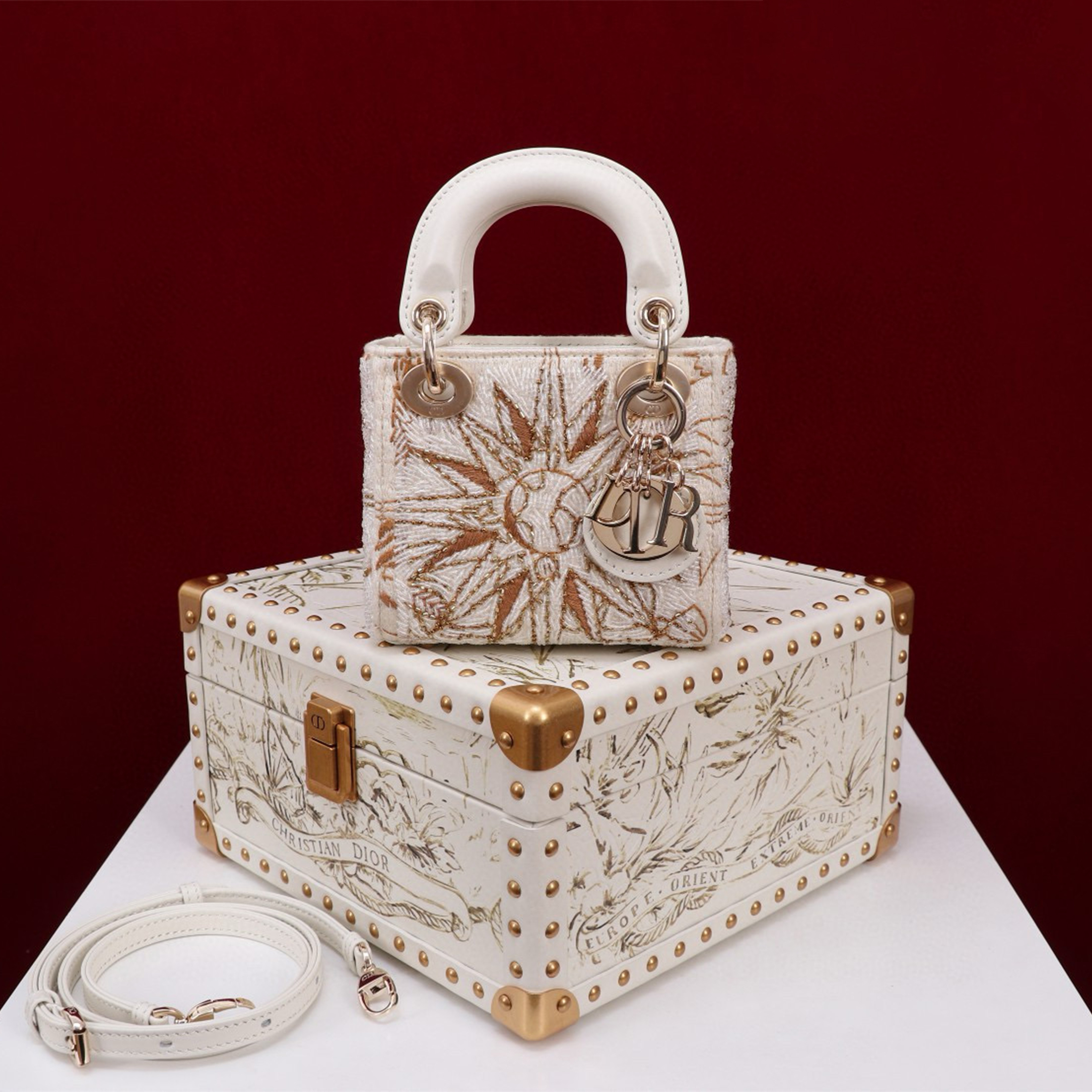 NIGO Dior Women's Super Mini Embroidered Handbag Fashion Storage Box Set #nigo98259