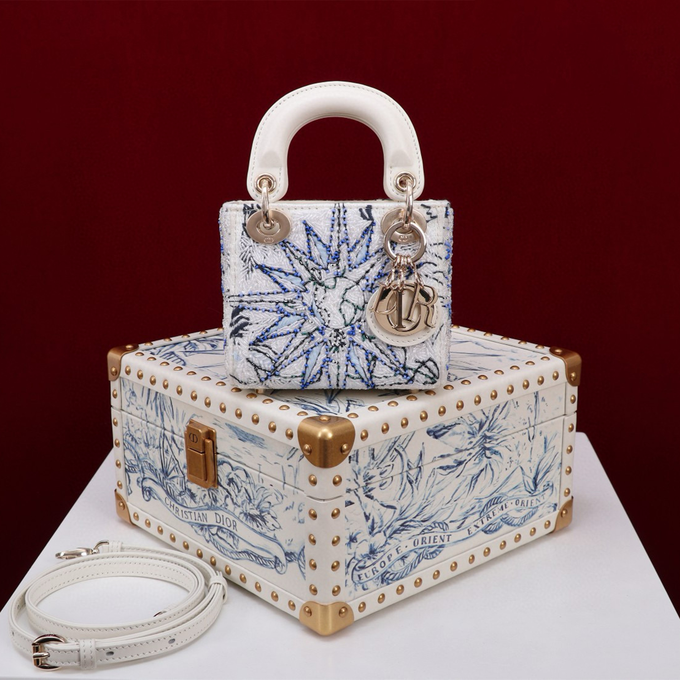 NIGO Dior Women's Super Mini Embroidered Handbag Fashion Storage Box Set #nigo98259