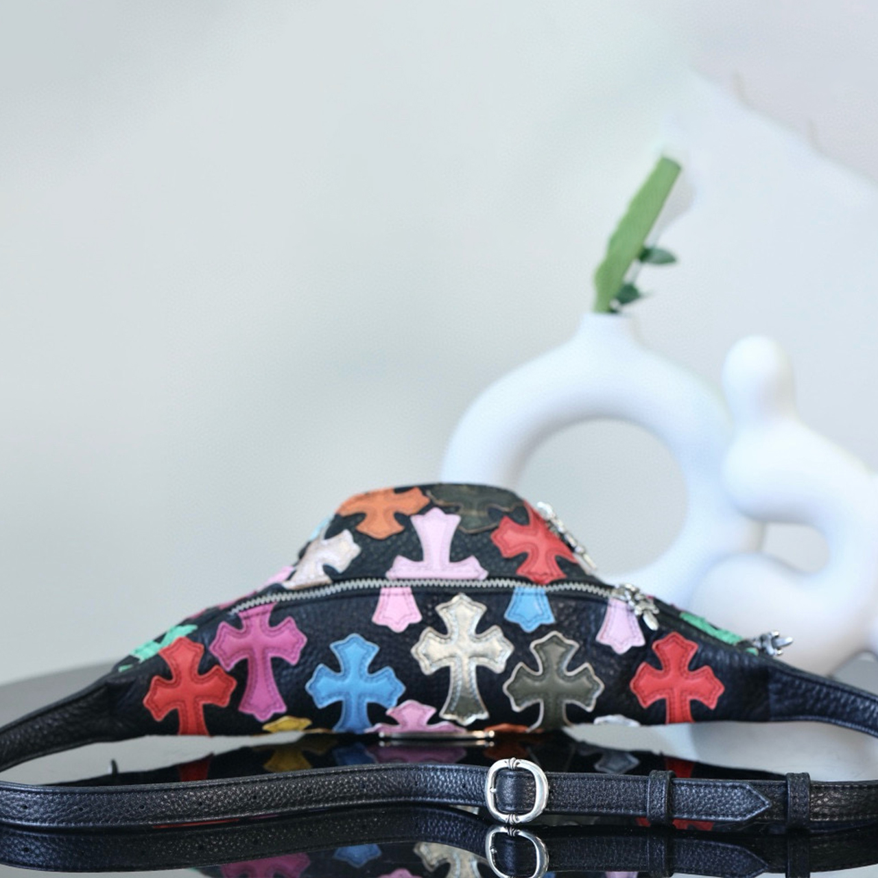 NIGO Chrome Hearts Leather Waist Pack Bag Bags #nigo94667