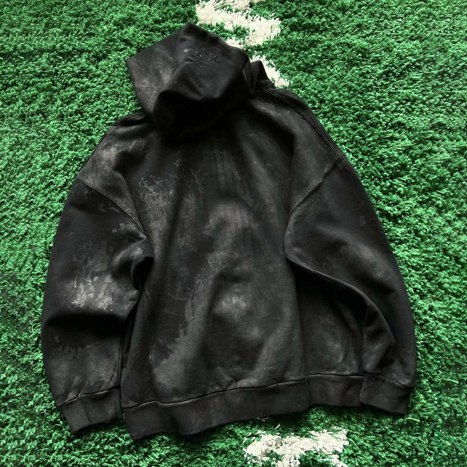 NIGO Balenciaga Men's Spring/Summer Fashion High Street Aged Mud Dye Metal Zipper Jacket Embroidered Logo Black Jacket #nigo98365