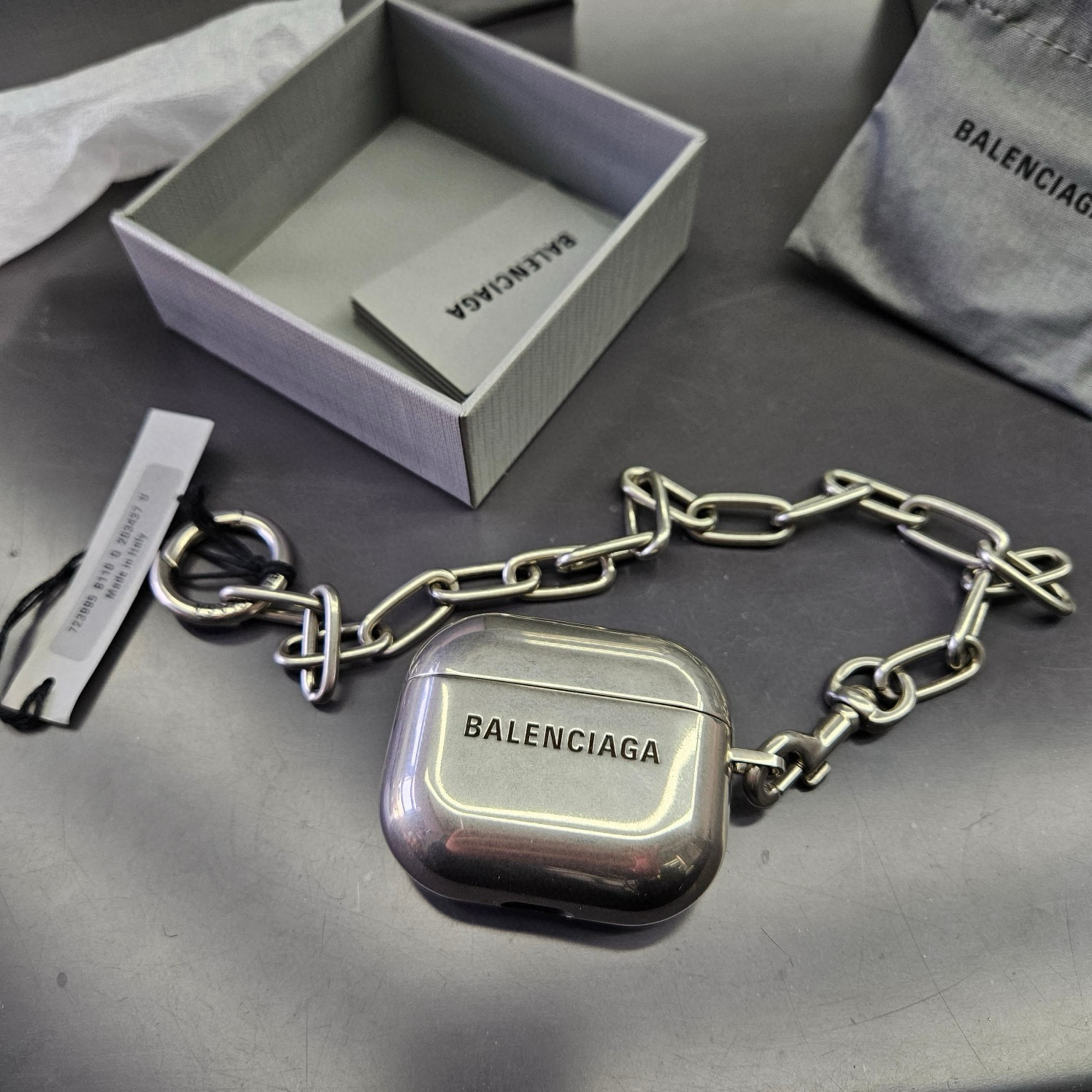 NIGO Balenciaga Fashion High Street Chain Jewelry Headphone Case Metal Charms #nigo97462