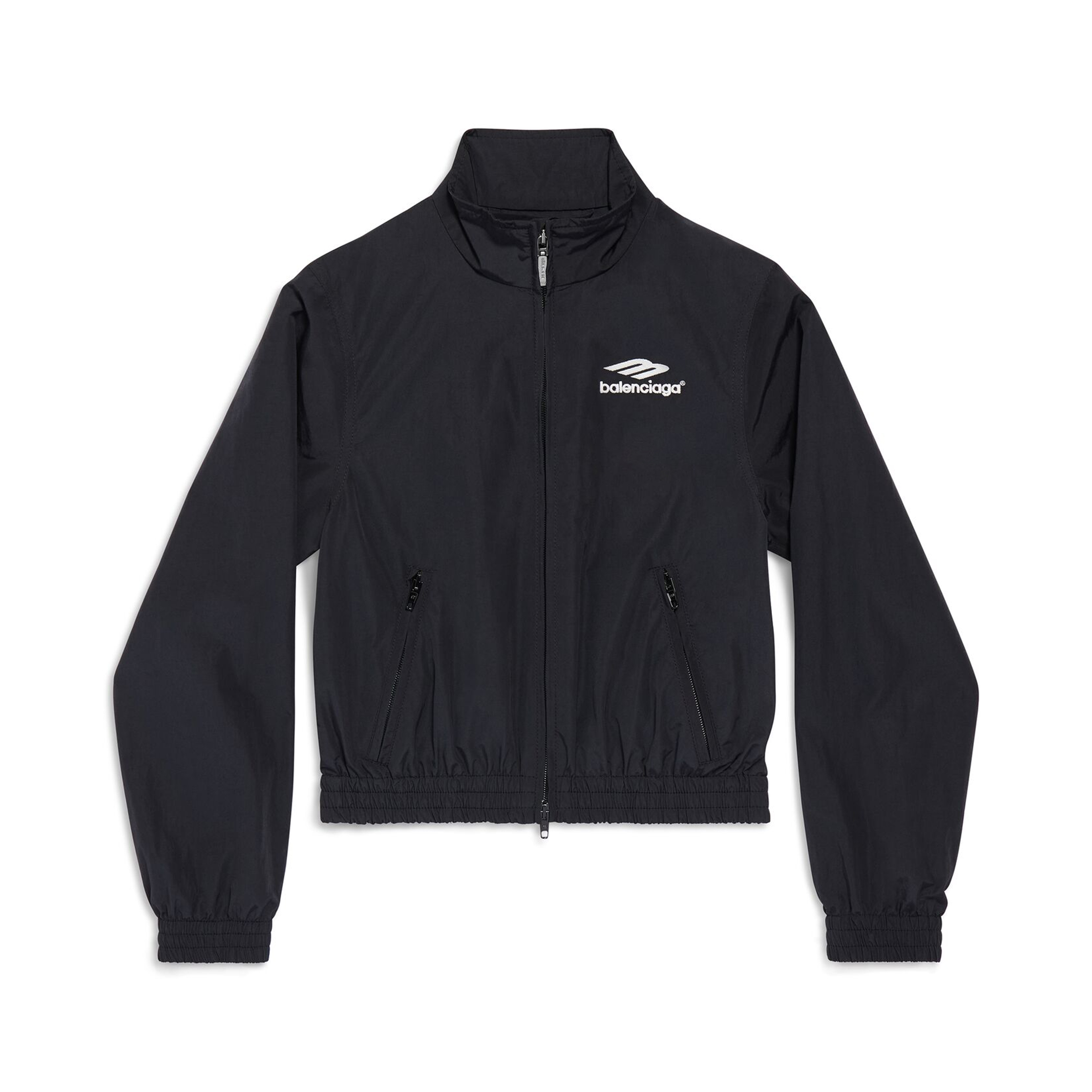 NIGO Balenciaga Men's Women's Spring & Autumn Logo Embroidery Zipper Long Sleeve Loose Jacket Black Straight Sweatpants #nigo98347