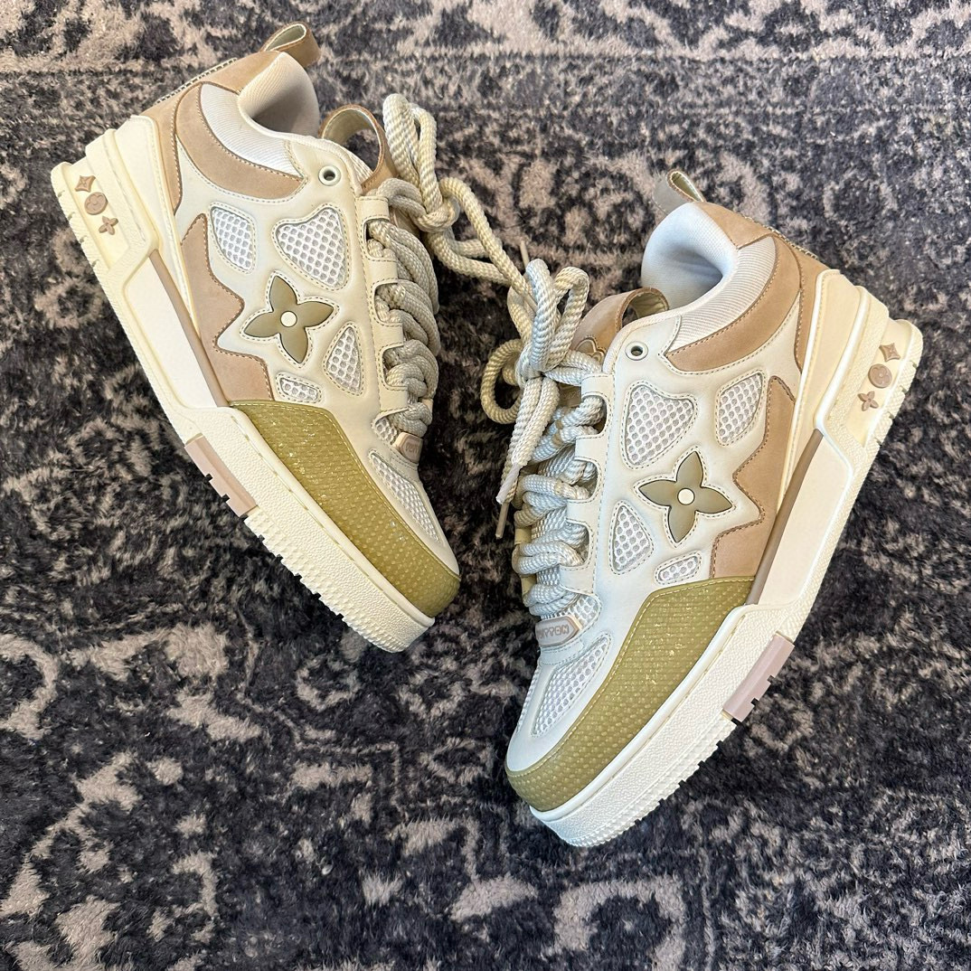 NIGO Louis Vuitton Men's Women's Four Seasons SKATE Sneakers High Street Low Top Colorblock Casual Shoes #nigo98323