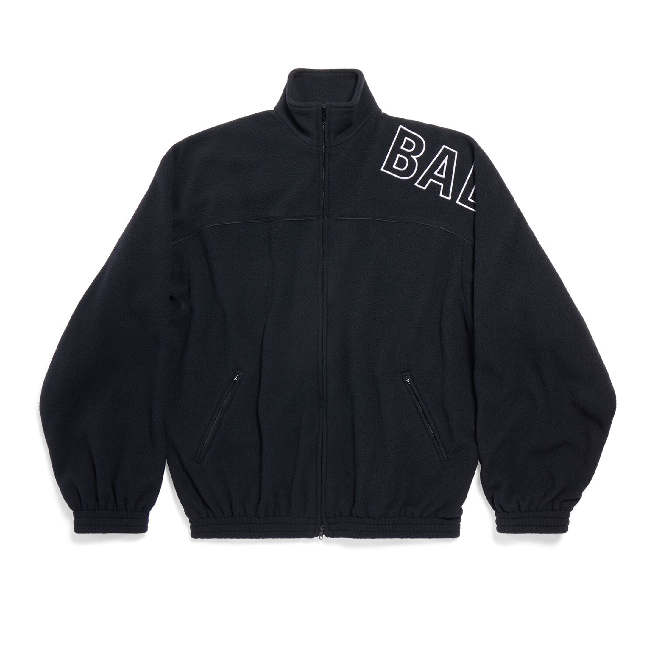 NIGO Balenciaga Men's Women's Fall Logo Printed Black Standing Collar Zipper Long Sleeve Loose Outline Tracksuit Jacket Casual Trousers #nigo98346