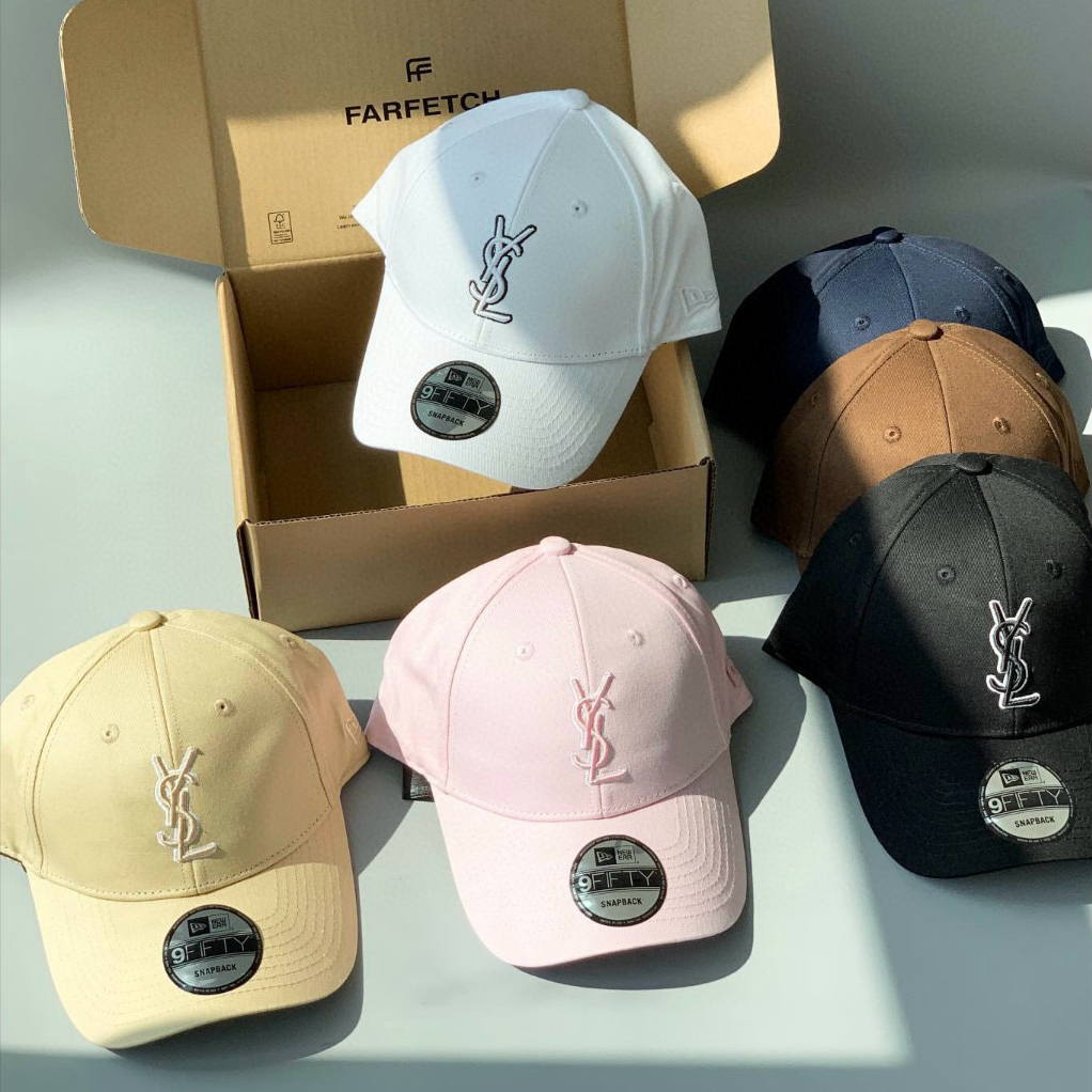 NIGO SAINT LAURENT Men's and Women's Solid Color Embroidered Logo Pattern Cotton Duck Tongue Cap Hat #nigo98381