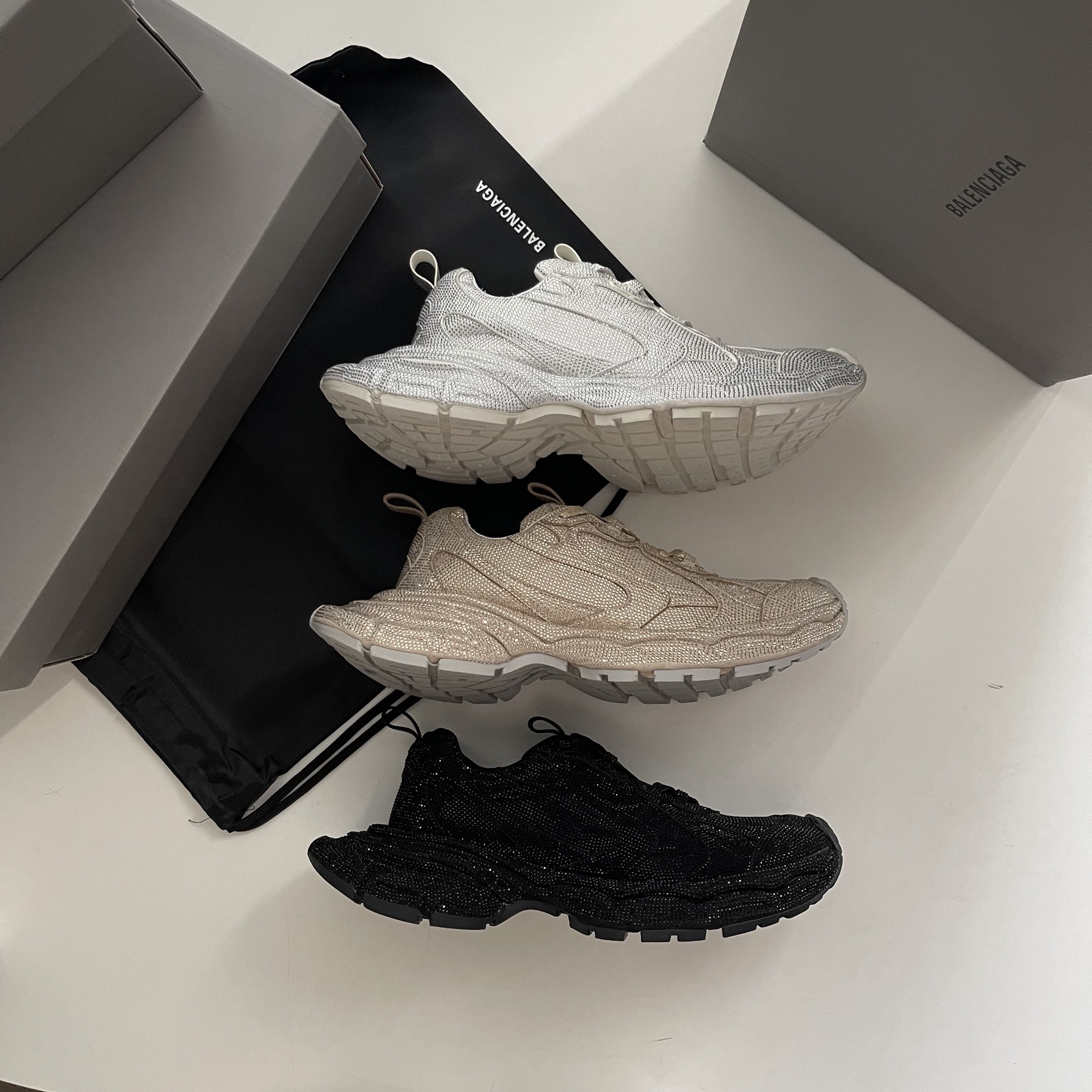 NIGO Balenciaga Men's Multicolor Low Top Retro Trend Rhinestone 3XL Jogging Shoes Sneakers Ngvp #nigo7265