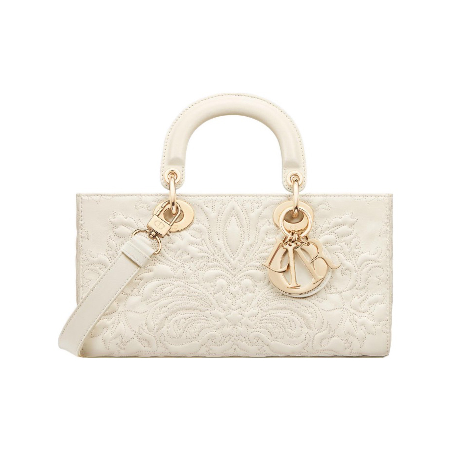 NIGO Dior Lady D-JOY Women's Detachable Adjustable Shoulder Strap Decorative Pattern Stitching Craftsmanship Lambskin Shoulder Crossbody Bag Bags #nigo98398