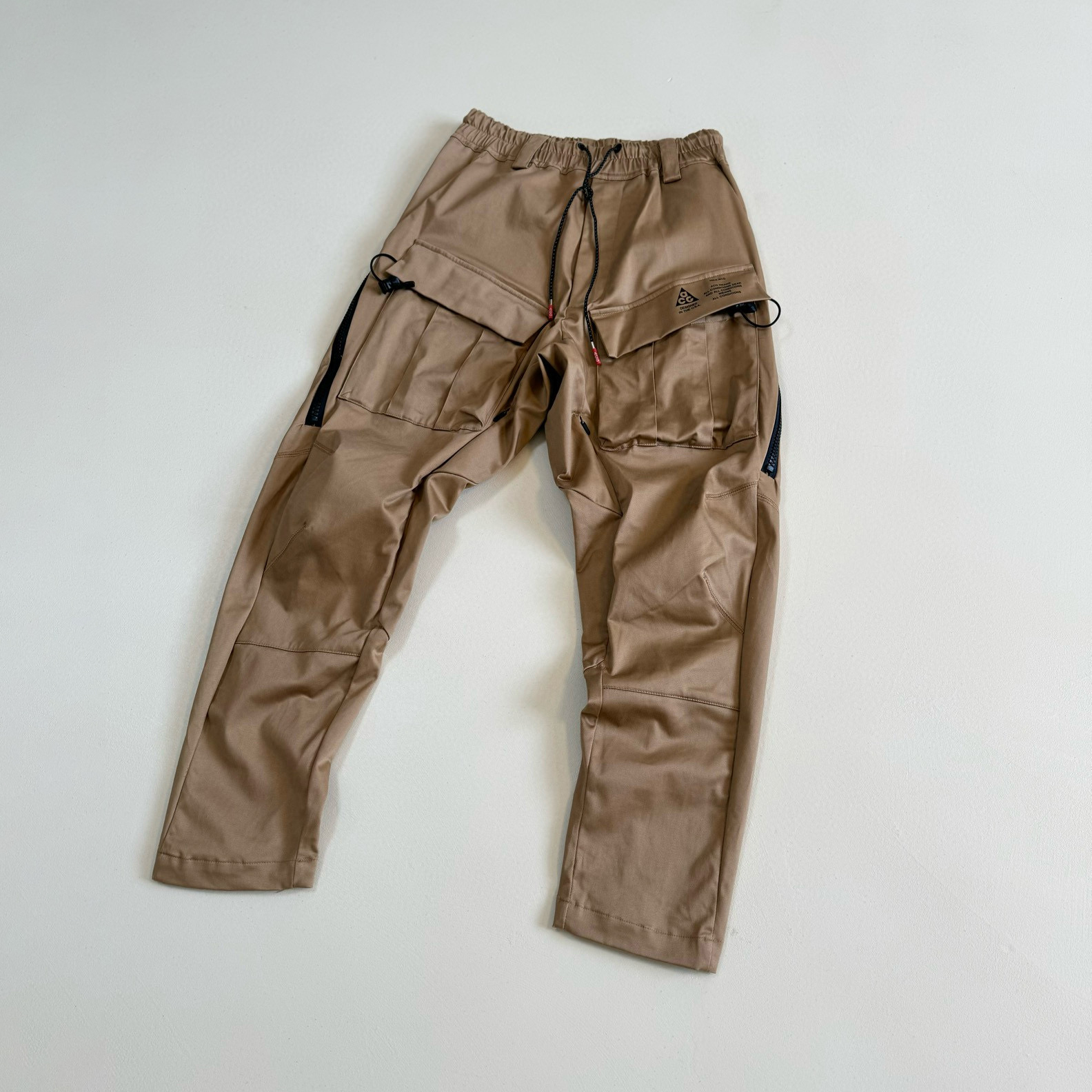 NIGO Nike Lab Acg Cargo Men's Spring and Autumn Multi-Pocket Waterproof Cotton Casual Drawstring Pants #nigo98421