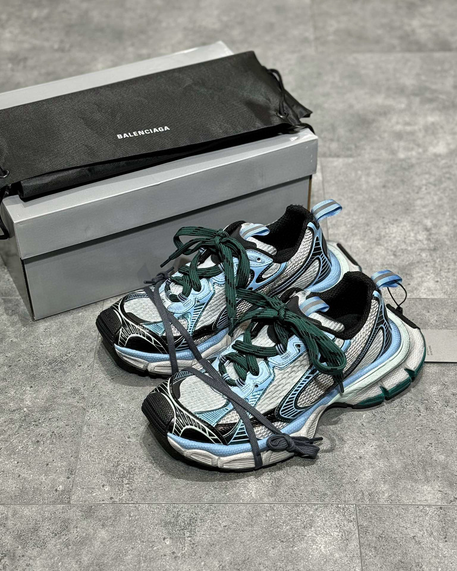 NIGO Balenciaga Four Seasons Mesh Lace Up Sports Dad Low-Top Shoes #nigo98442