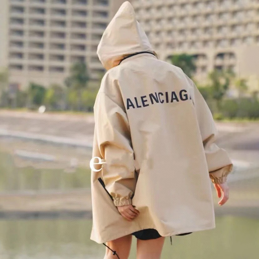 NIGO Balenciaga Men's Spring and Autumn Solid Color Letter Logo Single Breasted Hooded Jacket #nigo98434