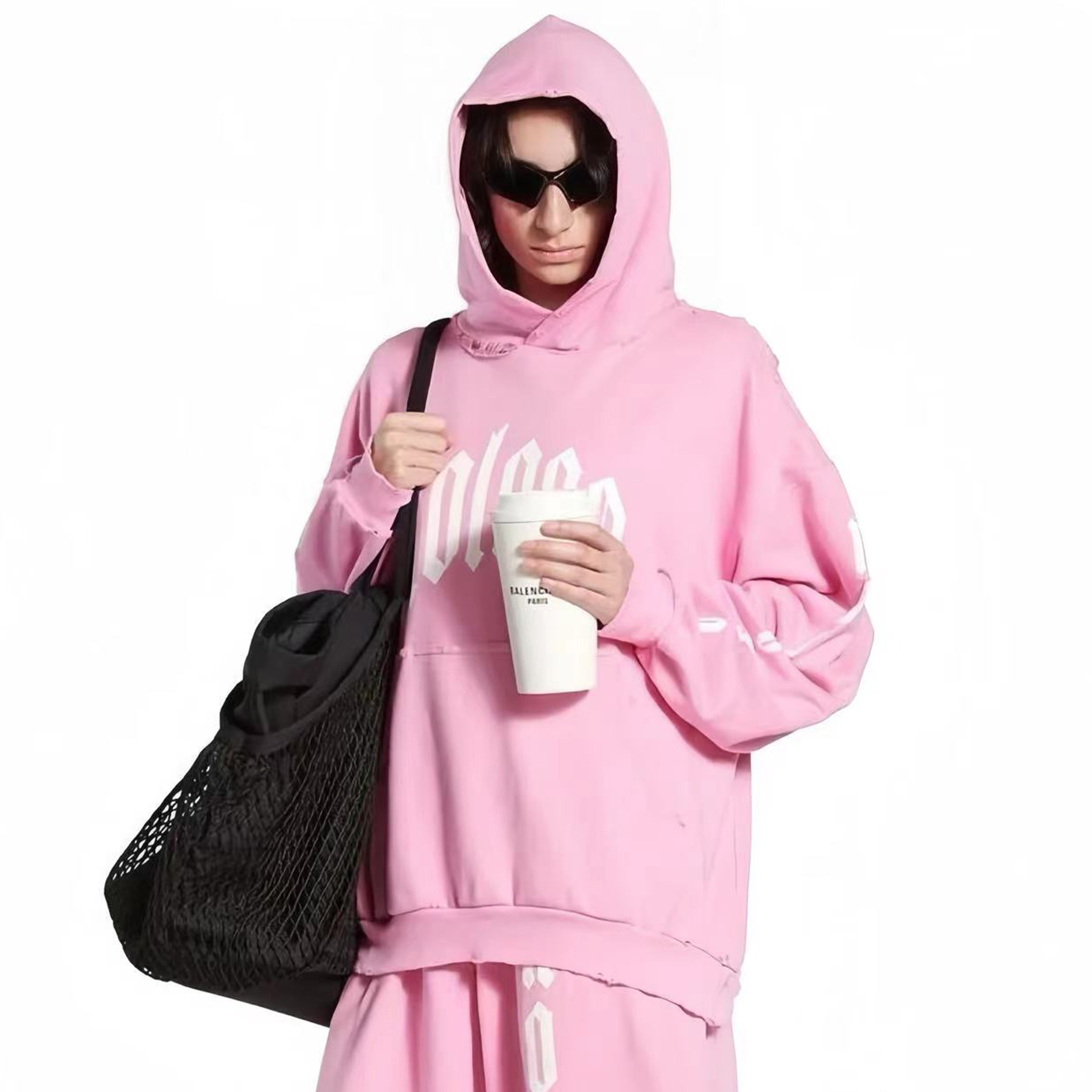 NIGO Balenciaga Men's Women's Cotton Spring And Autumn Letter Printed Fitted Casual Long Sleeve Hooded Sweatshirt Trendy Elastic Sweatpants Ngvp #nigo7435