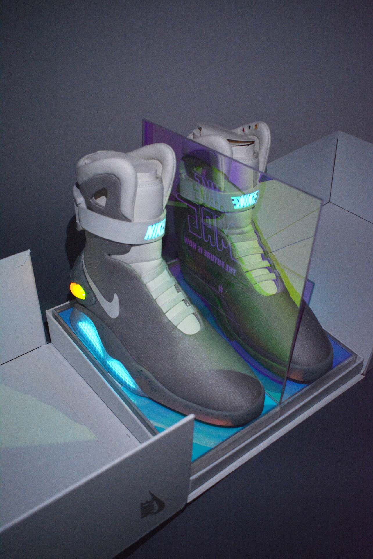 NIGO Nike Men's Back to the Future NIKE MAG 2016 Self-Lacing Edition Basketball Shoes #nigo98483