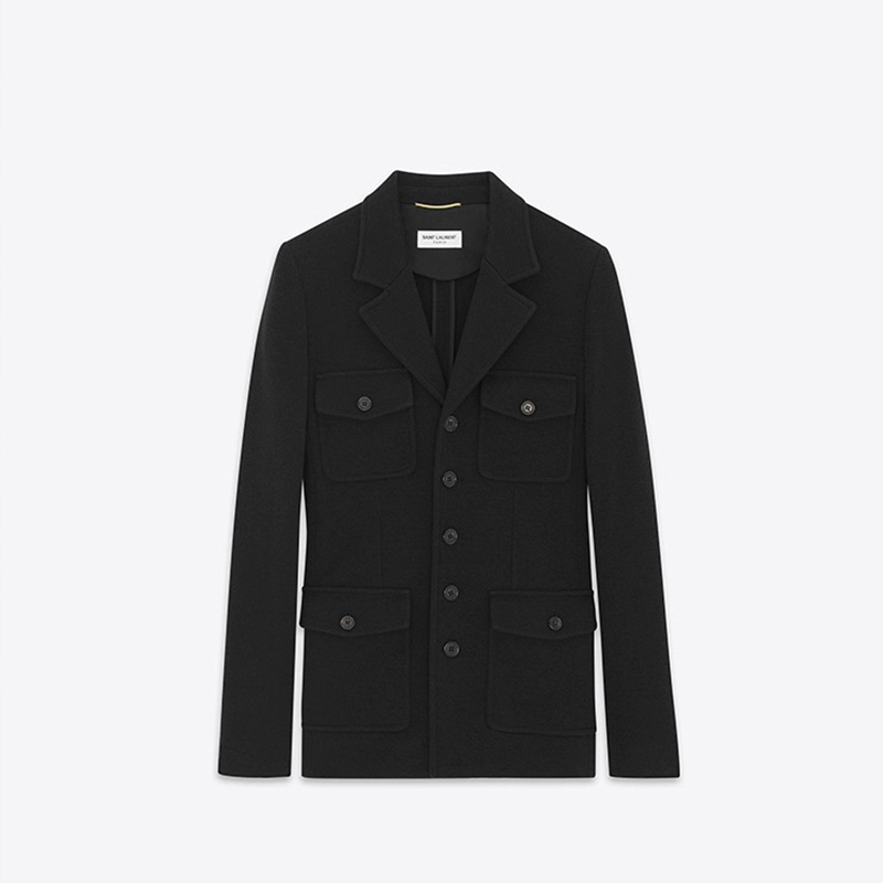 NIGO Saint Laurent Women's Spring And Fall Fashion Lapel Slim Knit Blazer Buttons Wool Tweed Medium-length Casual Jacket Ngvp #nigo7855