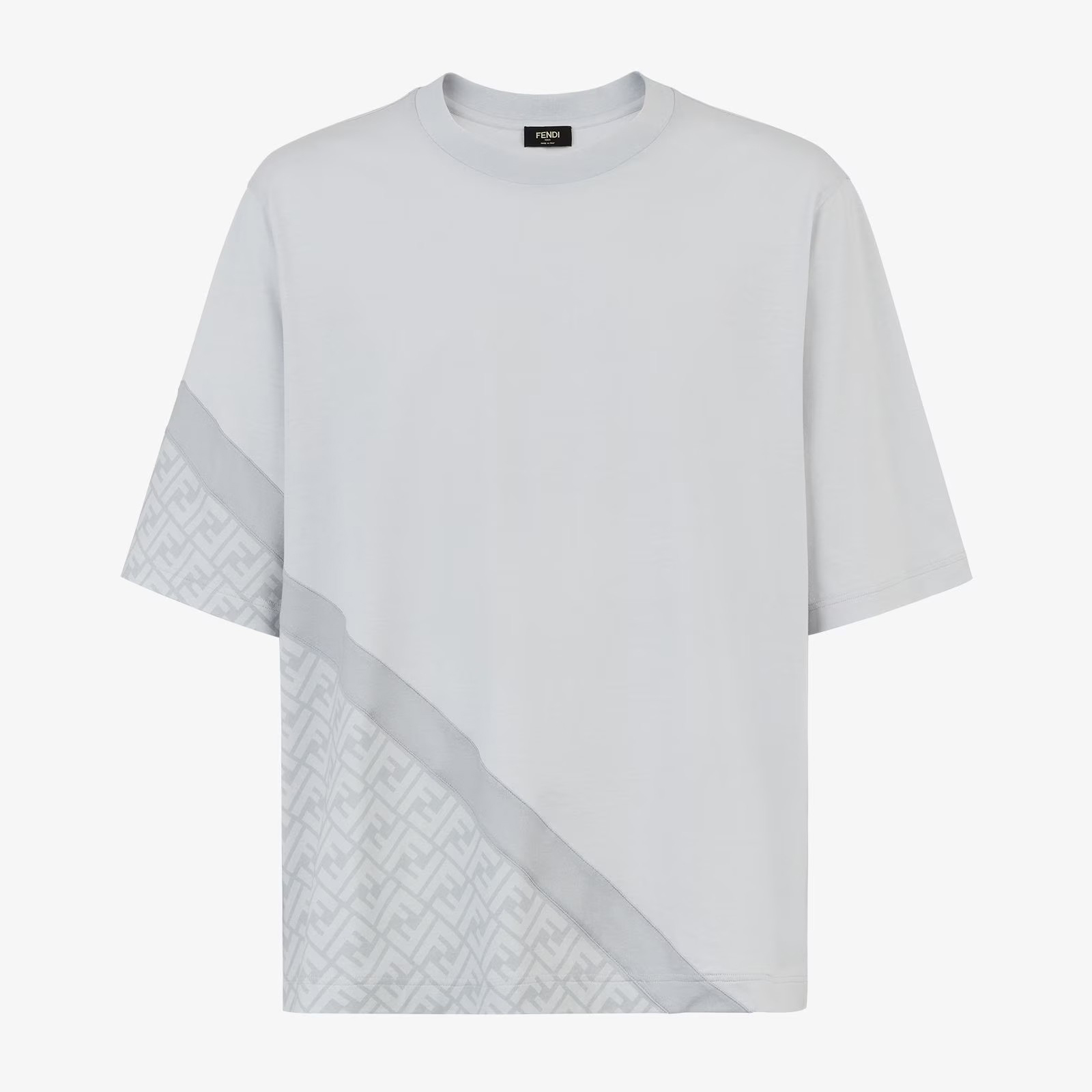 NIGO Fendi Men's And Women's Summer FF Inlays Color Collision Round Neck Cotton Short Sleeve T-shirt #nigo98511