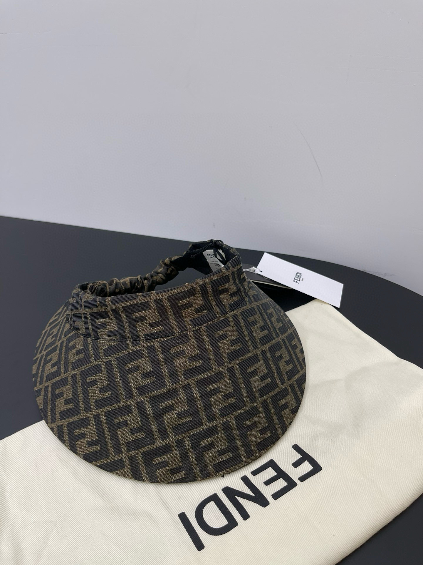 NIGO Fendi Women's Brown Jacquard Cluster Sunscreen Hat Cap #nigo98514