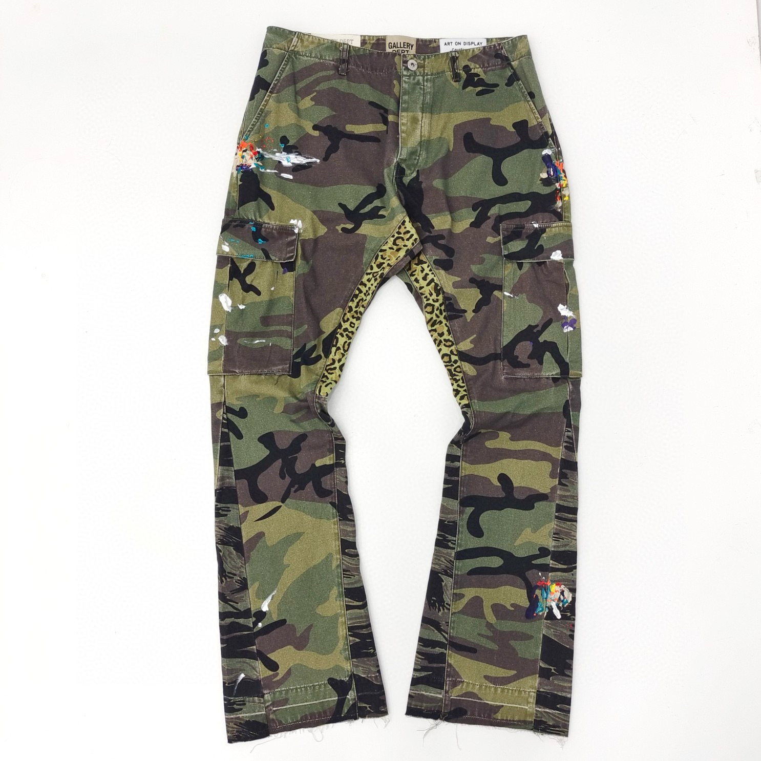 NIGO Gallery Dept Men's Women's Four Seasons Camouflage Colorblocking Washed Pants Pocket Zipper Casual Straight Leg Pants Ngvp #nigo7874