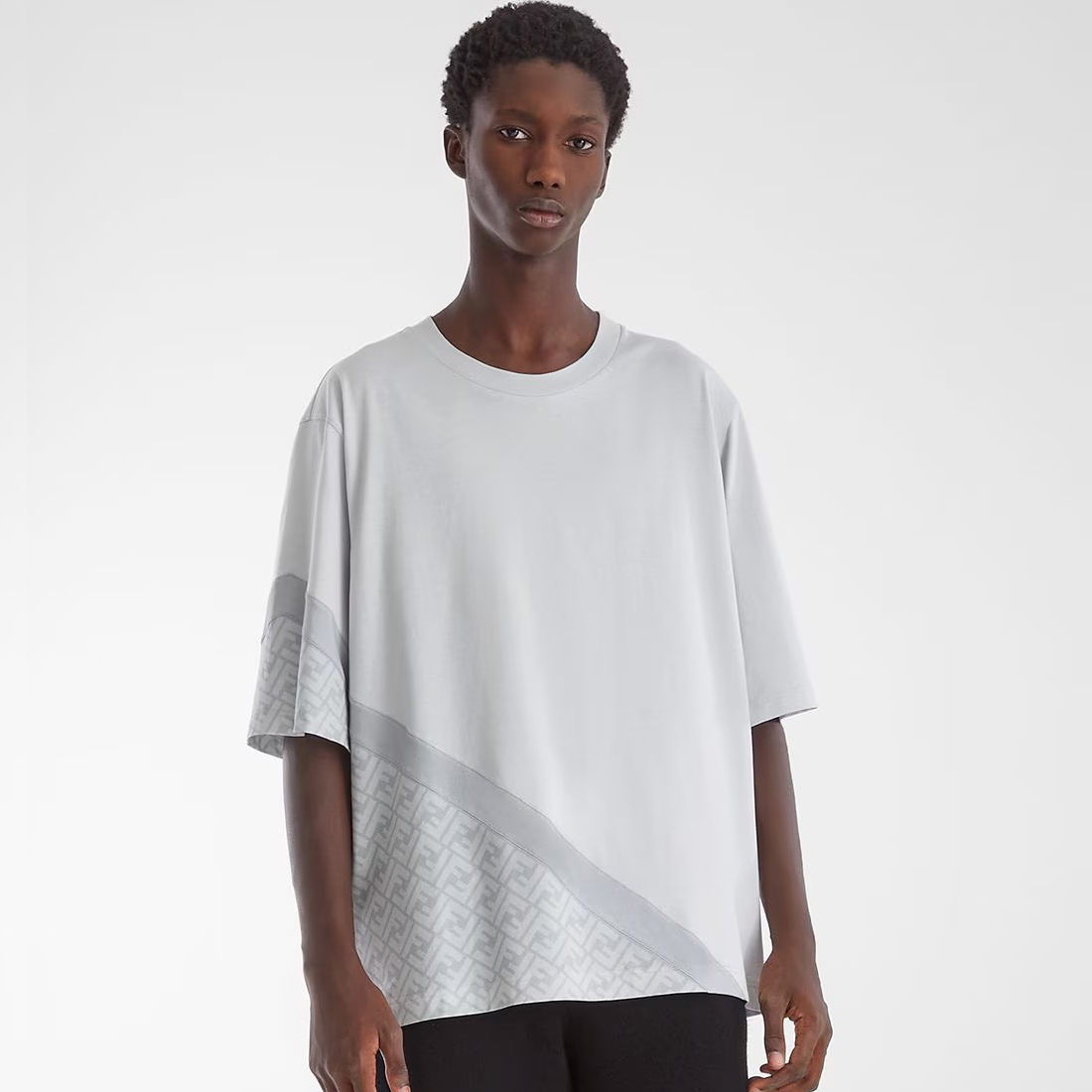 NIGO Fendi Men's And Women's Summer FF Inlays Color Collision Round Neck Cotton Short Sleeve T-shirt #nigo98511