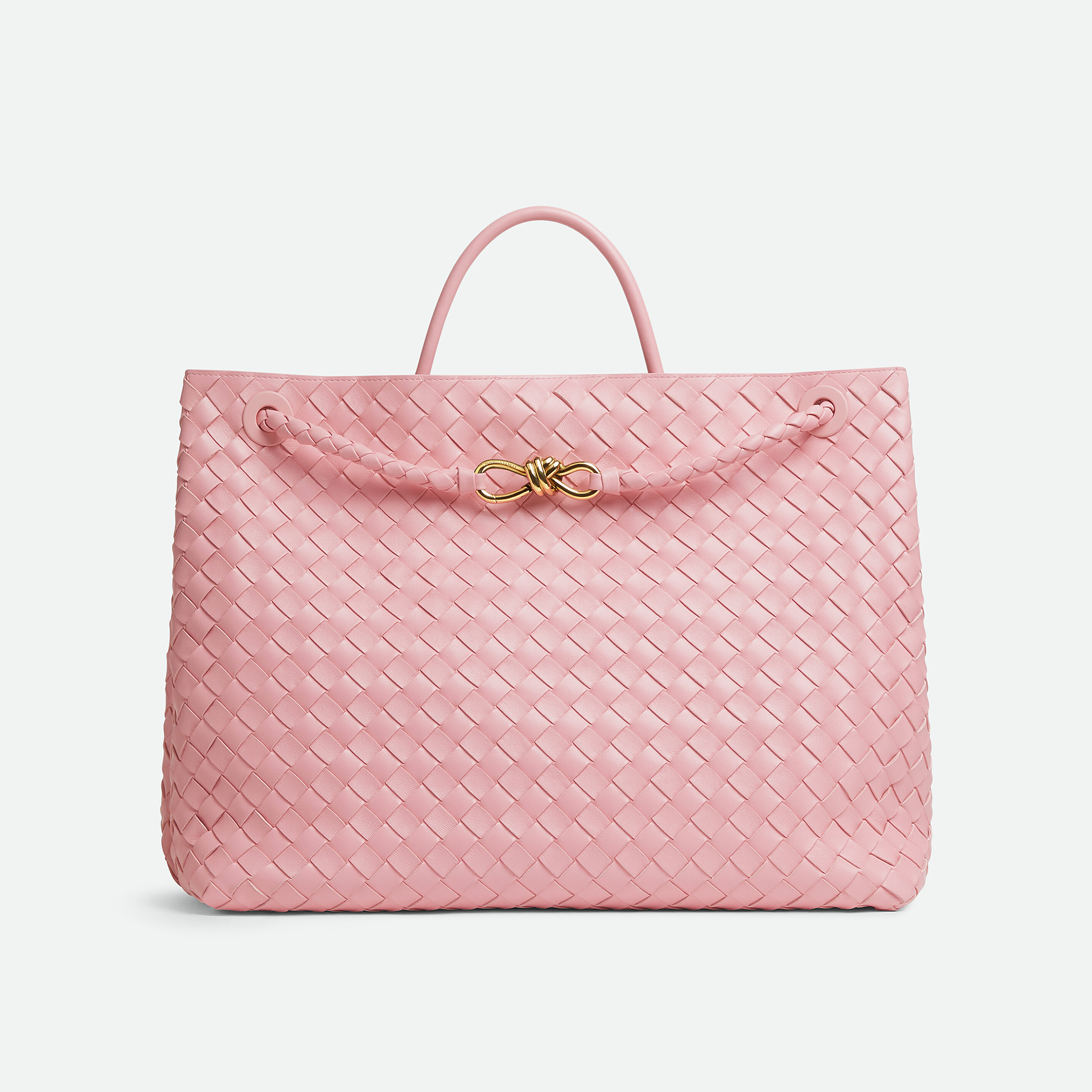 NIGO Bottega Veneta Women's Andiamo Woven Solid Color Magnetic Clasp Closure Sheepskin Tote Bag Bags #nigo98535