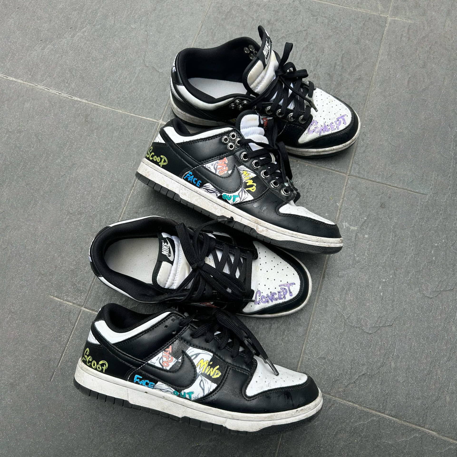 NIGO Nike Men's and Women's Low Top Retro Board Shoes Sports Basketball Shoes #nigo98541