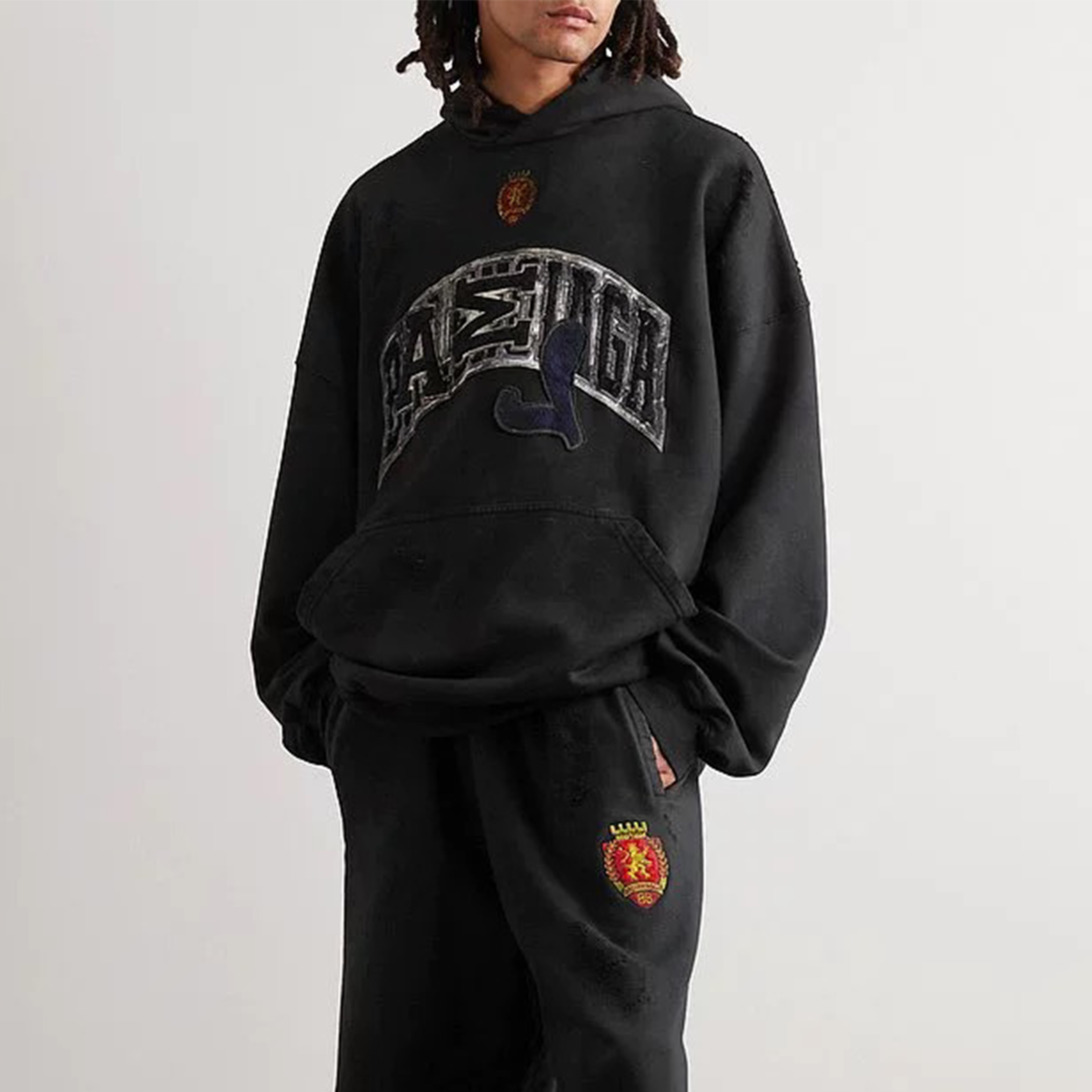 NIGO Balenciaga Men's Women's Spring And Autumn Fashion Retro Old Silhouette Washed Solid Color Cotton Casual Hooded Sweater Ngvp #nigo7881