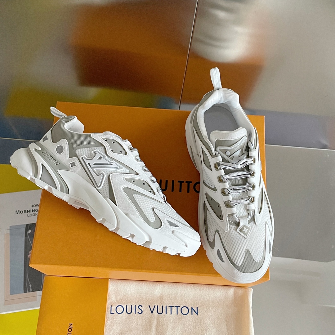 NIGO Louis Vuitton LV Runner Tatic Men's Colorblock Leather Mesh Low Top Casual Sneakers Shoes #nigo98542