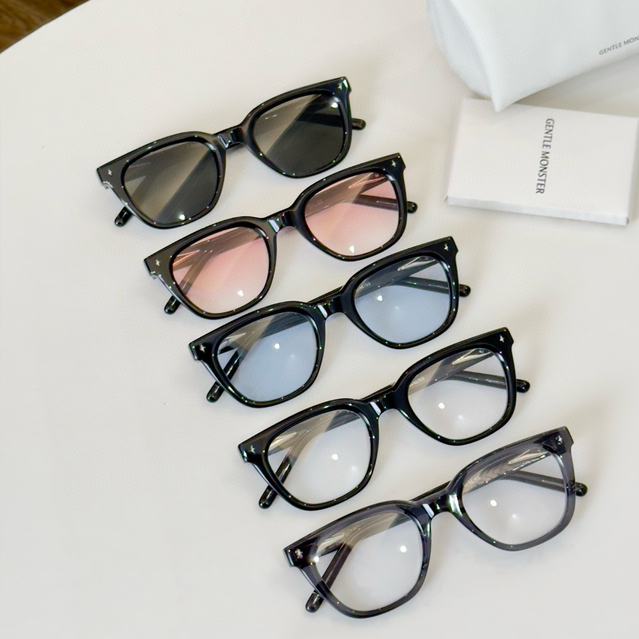 NIGO Gentle Monster Men's Women's Fashion Trend Casual Tinted Glasses Multi-color Available Metal Decorative Sunglasses Ngvp #nigo7886