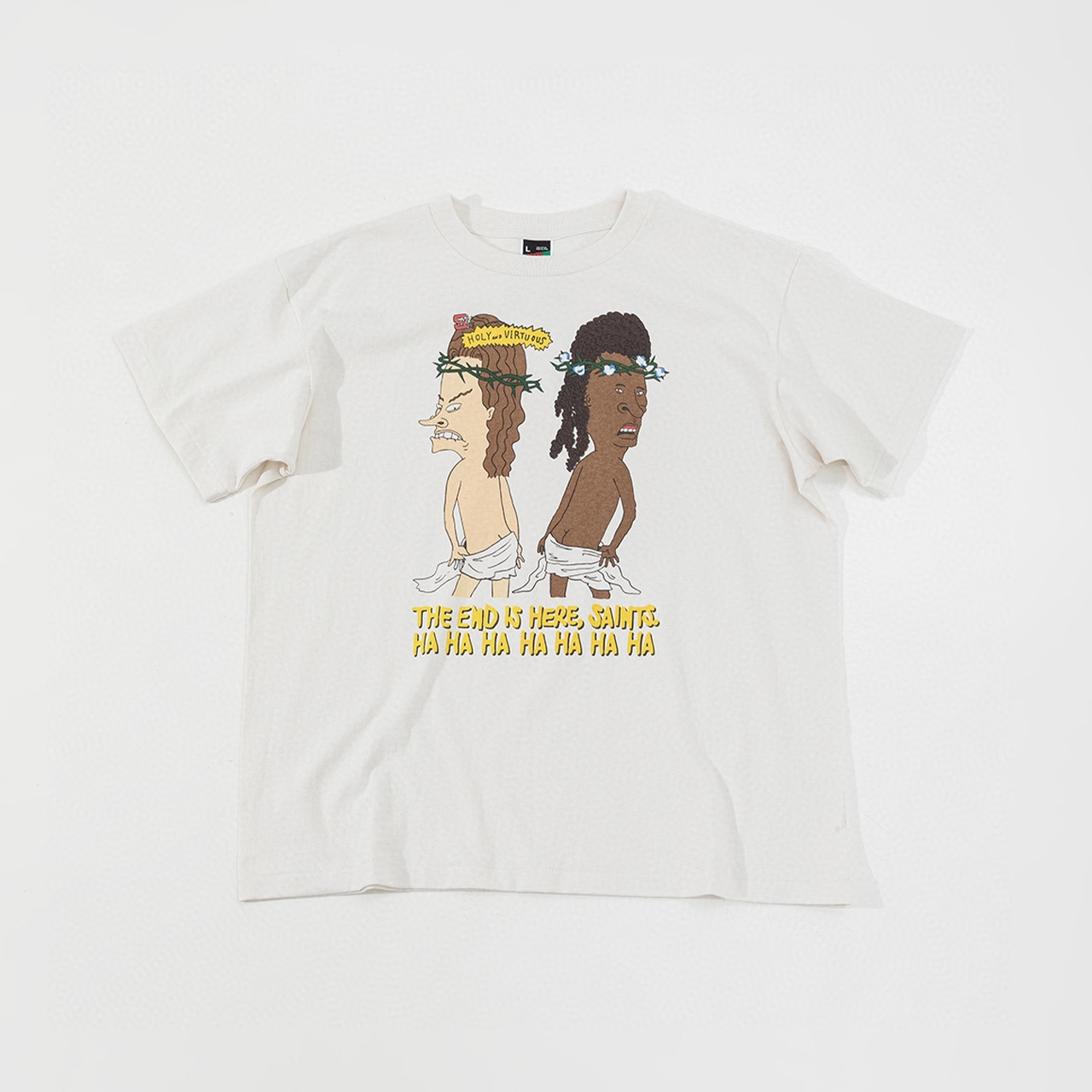 NIGO Saint Michael Men's Summer Solid Color Character Printed Round Neck Loose Aged Cotton Short Sleeve T-Shirt Ngvp #nigo7919