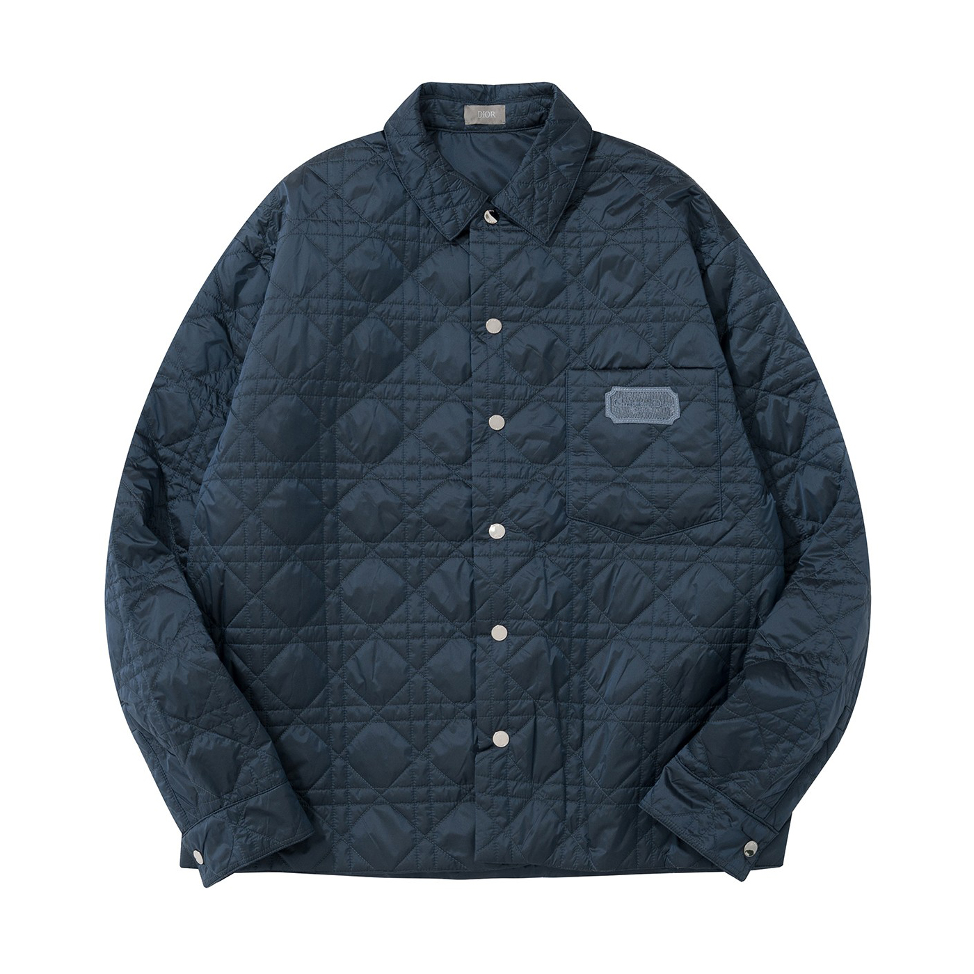 NIGO Dior Men's Spring And Fall Navy Blue Lapel Single Breasted Straight Long Sleeved Jacket #nigo98586