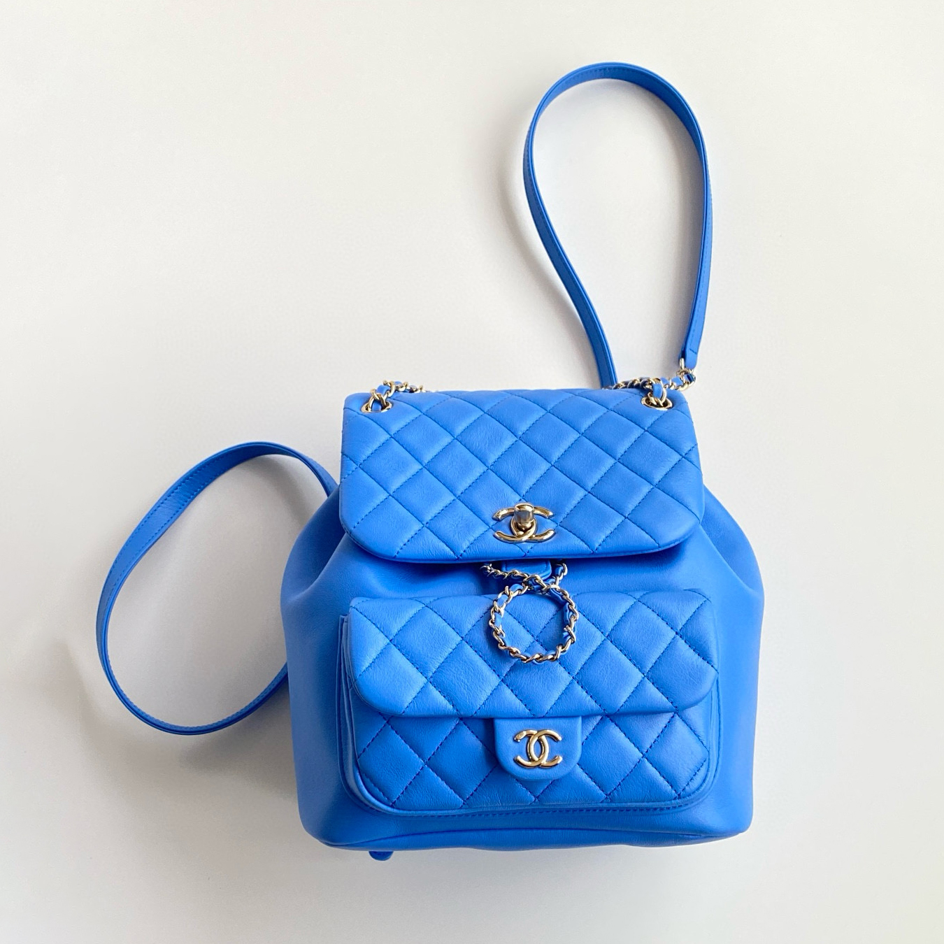 NIGO Chanel Women's Pink Gold Buckle Chain Shiny Calfskin Shoulder Bag Bags #nigo98599