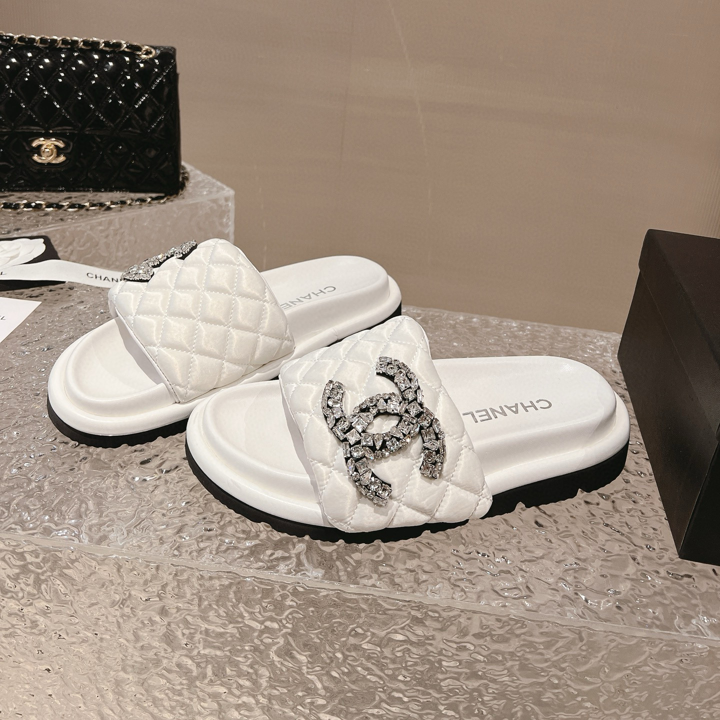 NIGO Chanel Women's Summer Lingerie Velcro Thick Bottom Bread Slippers Sandals Shoes #nigo98622