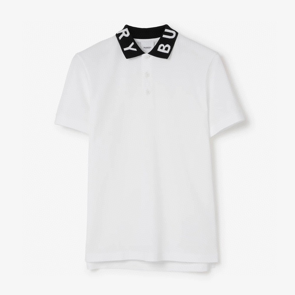NIGO Burberry Men's Summer Solid Color Letter Printed Cotton Short Sleeve Polo Shirt T-Shirt #nigo98627