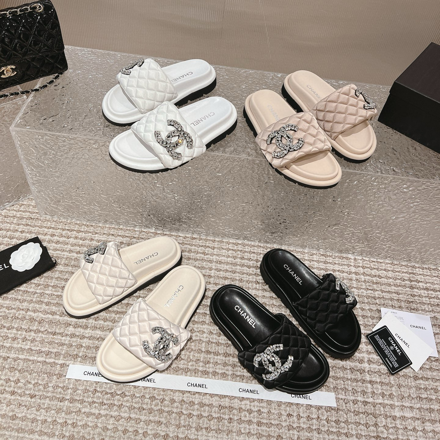 NIGO Chanel Women's Summer Lingerie Velcro Thick Bottom Bread Slippers Sandals Shoes #nigo98622
