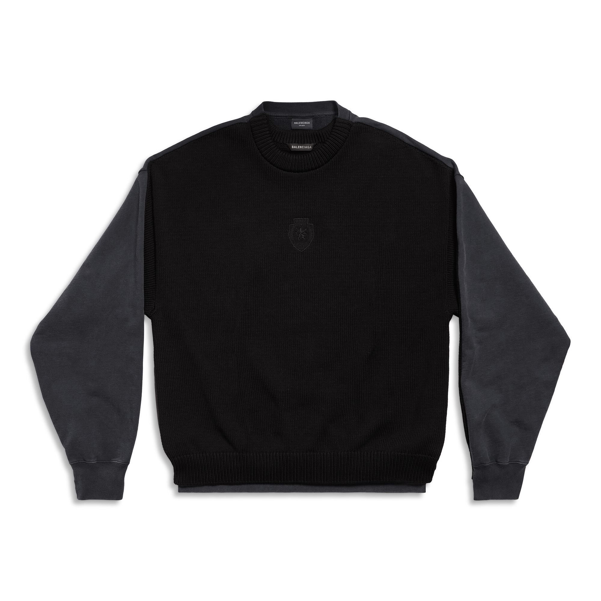 NIGO Balenciaga Political Campaign Hybrid Men's Spring and Autumn Splicing Logo Letter Embroidery Crew Neck Knit Sweater Pullover #nigo98619